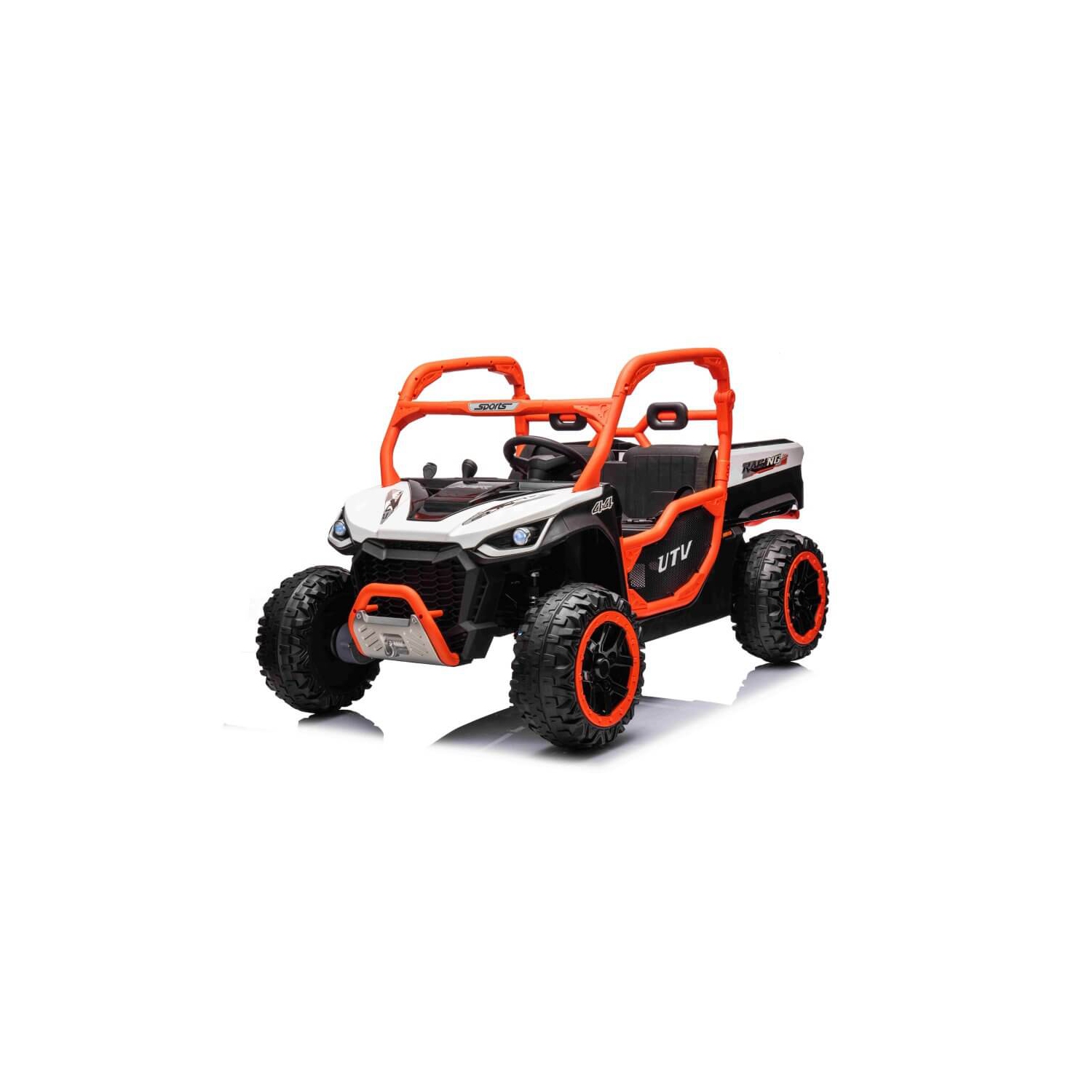 24V Farmer Buggy Kids Ride On 2 Seater Car 4WD, Rubber Tires Leather Seat With RC