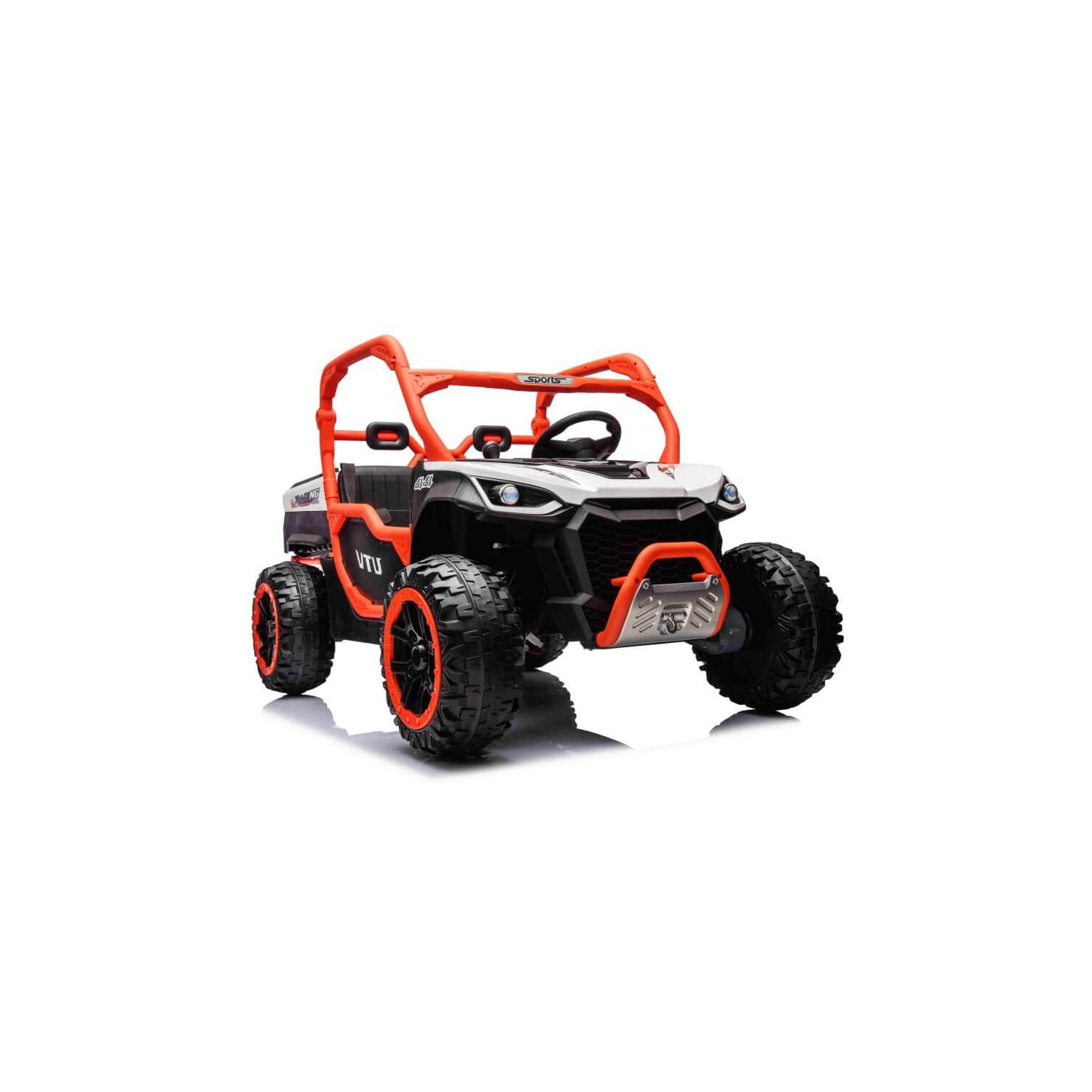24V Farmer Buggy Kids Ride On 2 Seater Car 4WD, Rubber Tires Leather Seat With RC