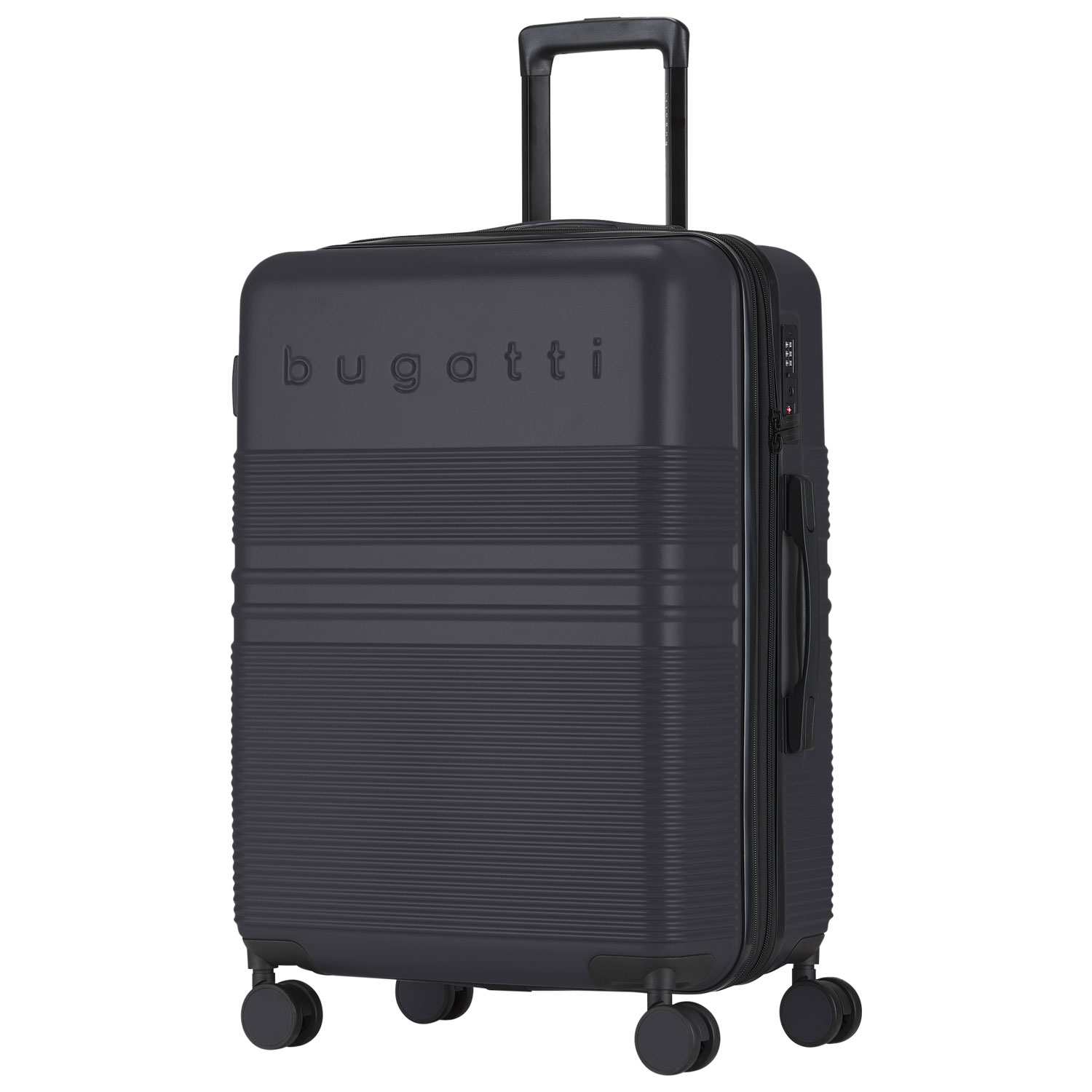 Bugatti Luxor 3-Piece Hard Side Expandable Luggage Set - Black - Only at Best Buy