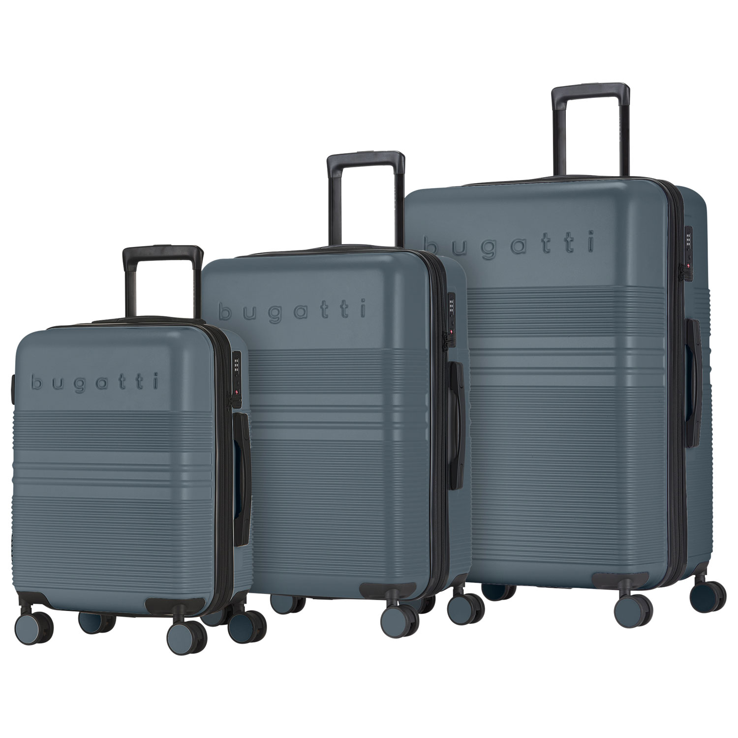 Ensemble de 3 valises rigides extensibles Luxor de Bugatti - Bleu - Exclusivité de Best Buy