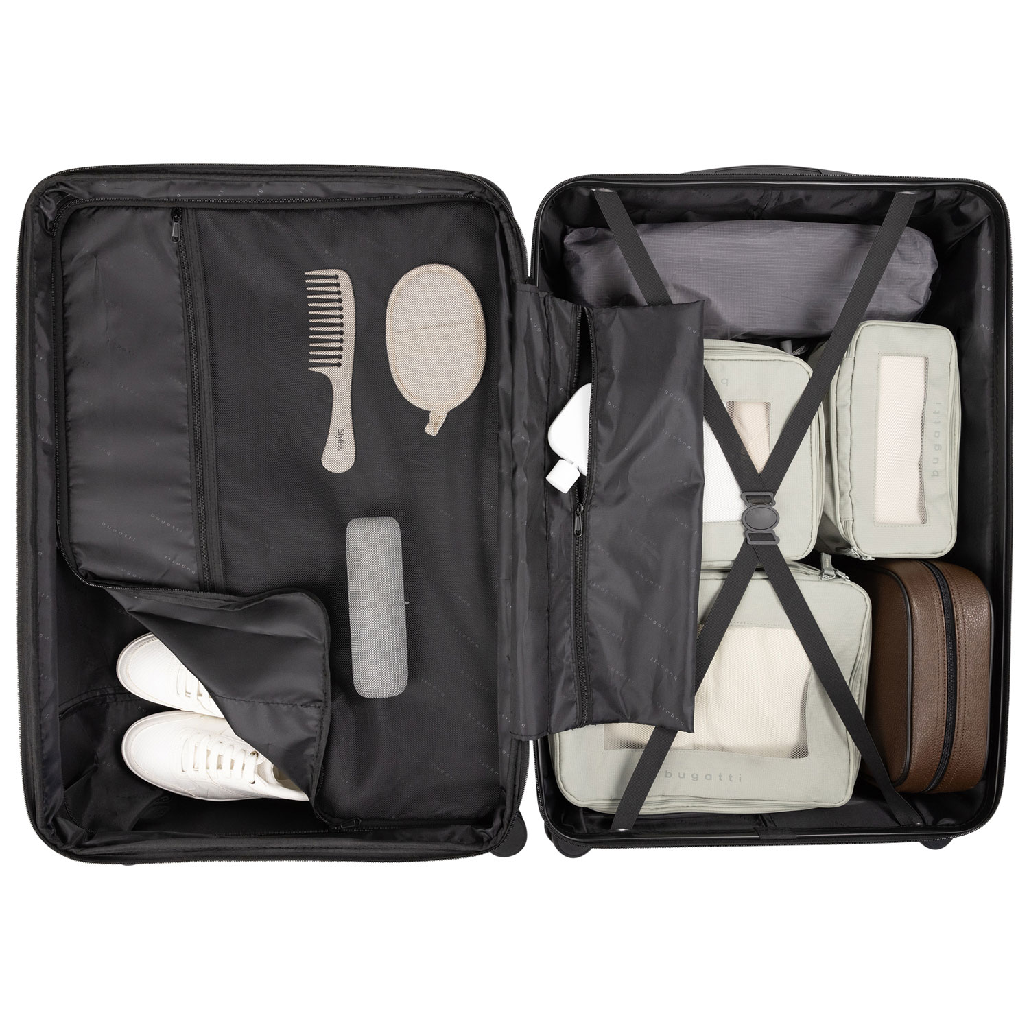 Ensemble de 2 valises rigides extensibles et sac à dos New York de Bugatti - Bleu marine - Exclusivité de Best Buy