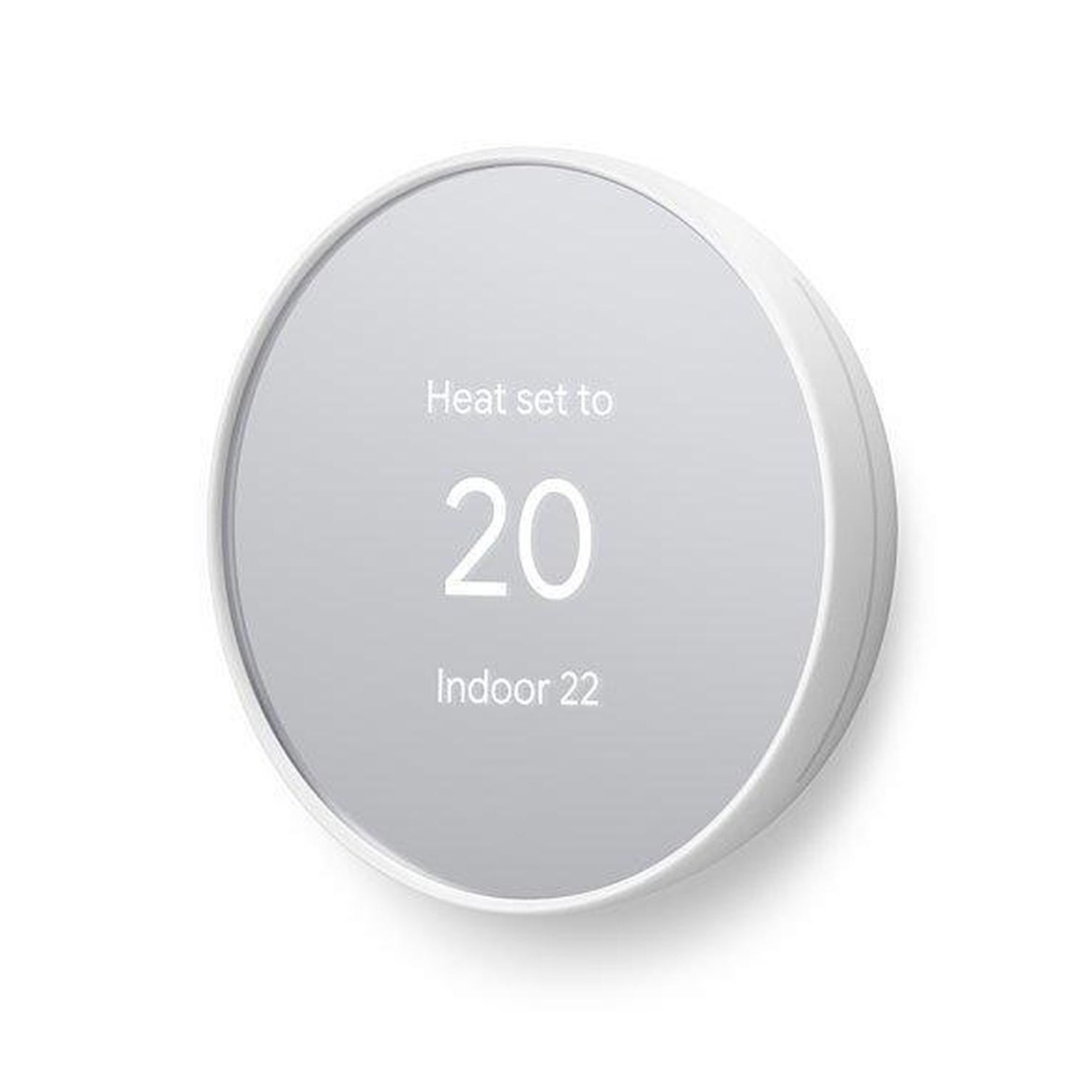 Thermostat Nest de Google - Thermostat intelligent pour la maison - Thermostat Wi-Fi programmable - Neige