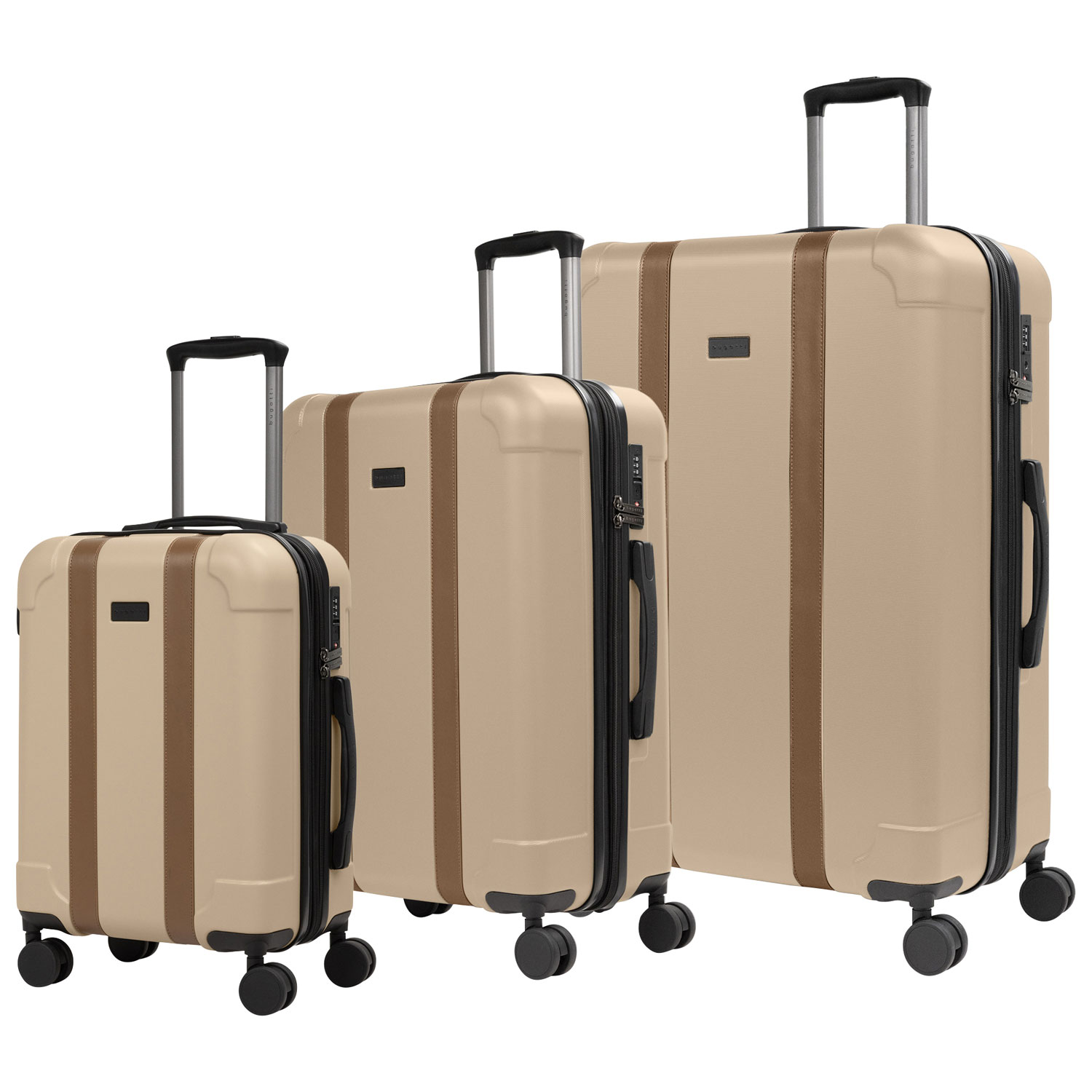 Ensemble de 3 valises rigides extensibles Windsor de Bugatti - Crème - Exclusivité de Best Buy