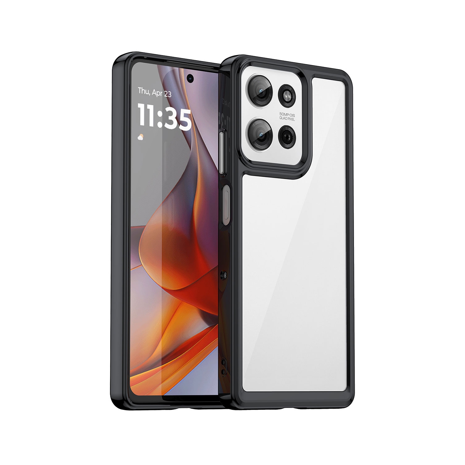 Étui rigide ajusté transparent en acrylique XCRS pour G 5G de Motorola