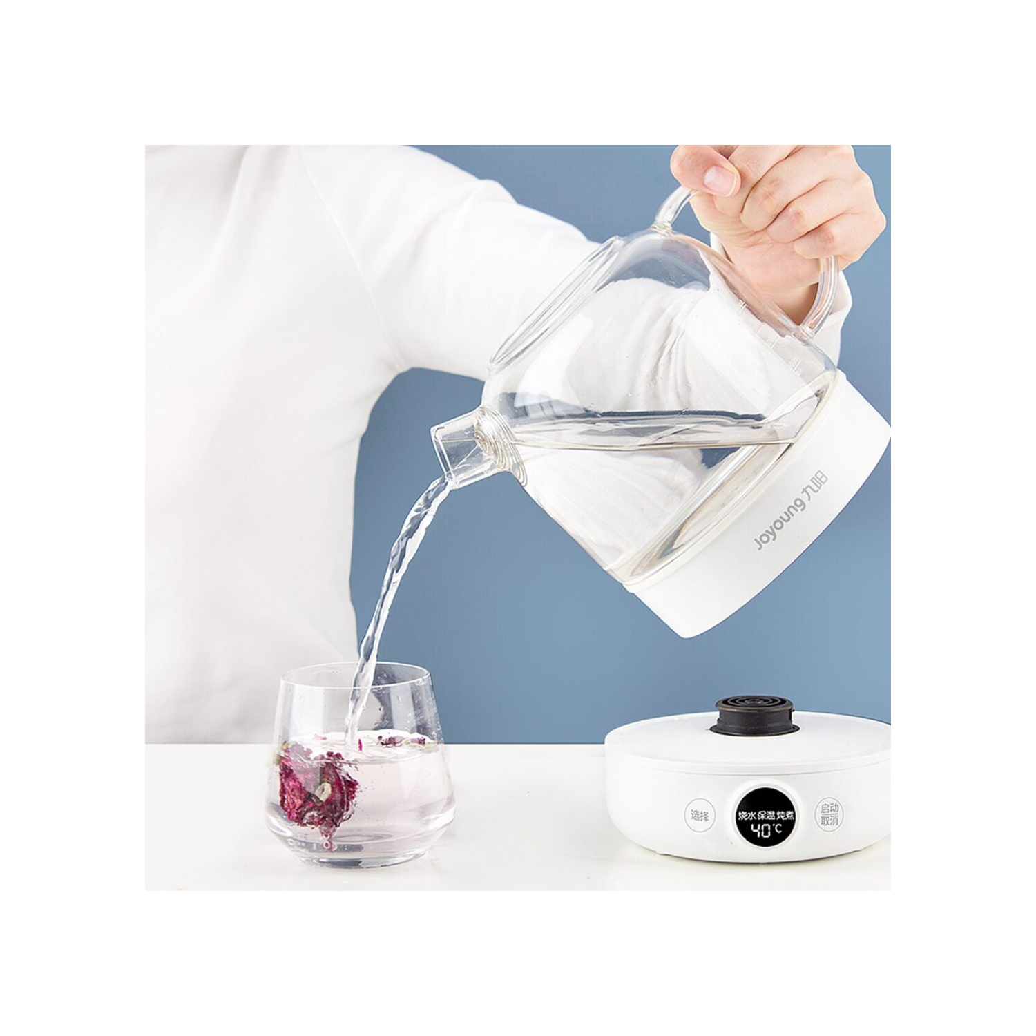 Joyoung K08-WY601U Mini Health Pot Electric Kettle Time-adjusting Heat preservation lightweight and compact