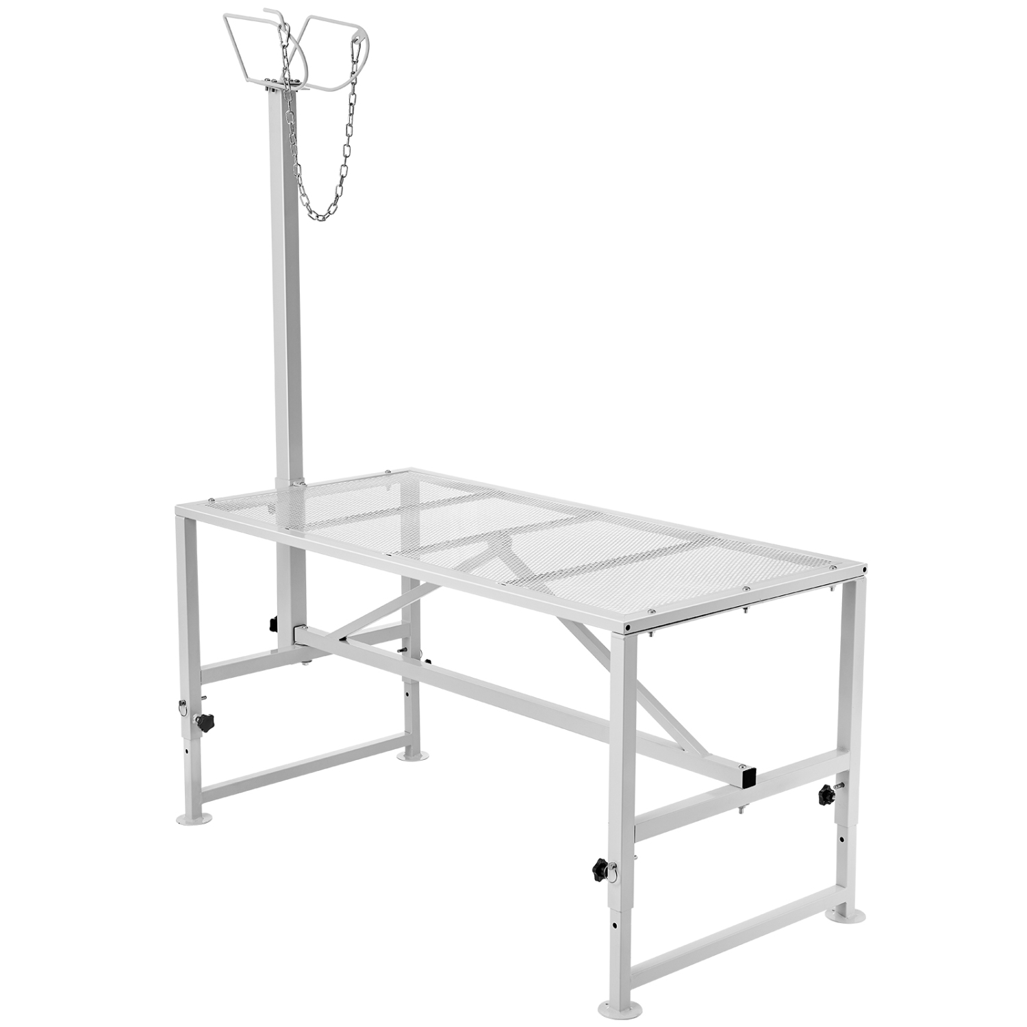 VEVOR 47x23 inch Goat & Sheep Stand, Livestock Stand, Metal Livestock Milking and Shearing Stand 21" to 33" Adjustable Height, with Headpiece and