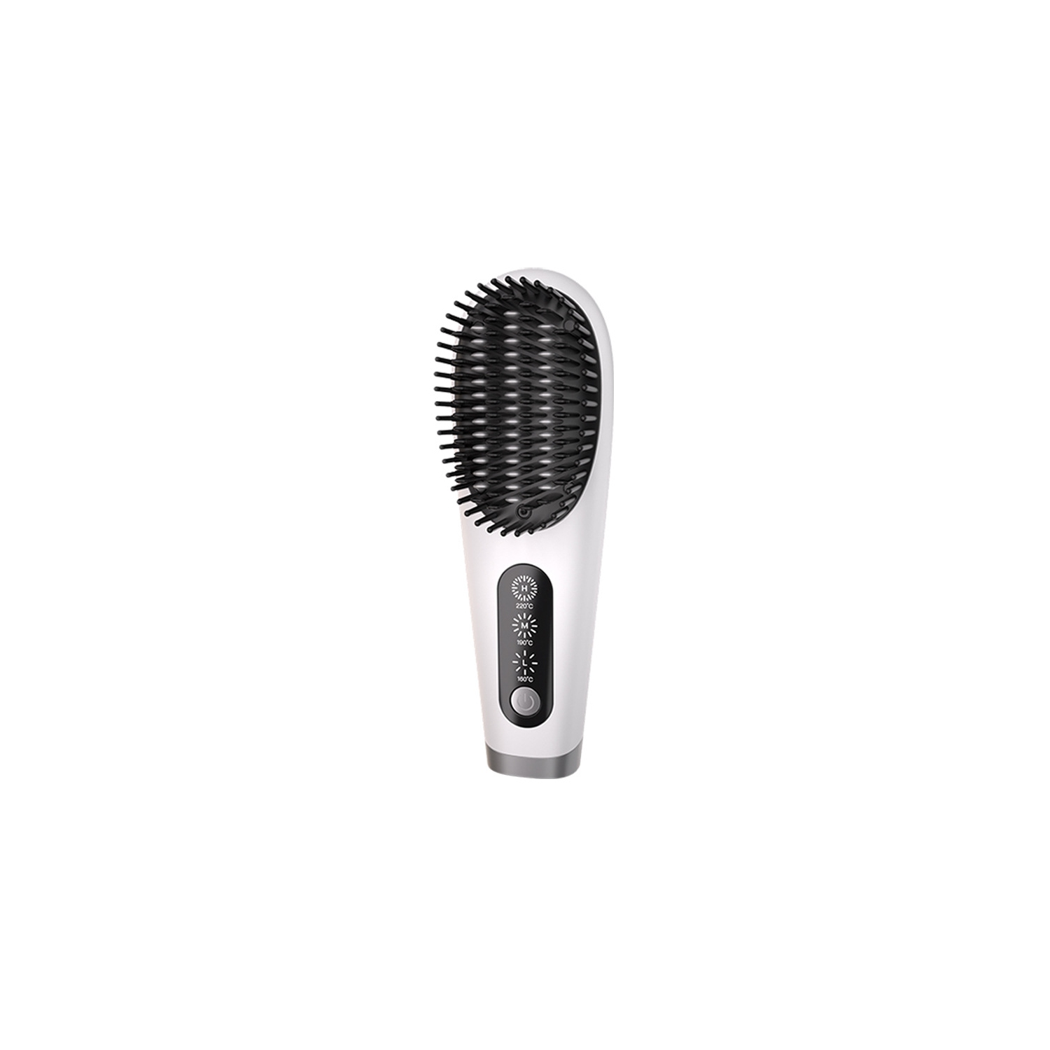 Portable Hot Brush Hair Straightener, USB Rechargeable Mini Hair Straightening Brush for Traveling, Cordless Hair Comb