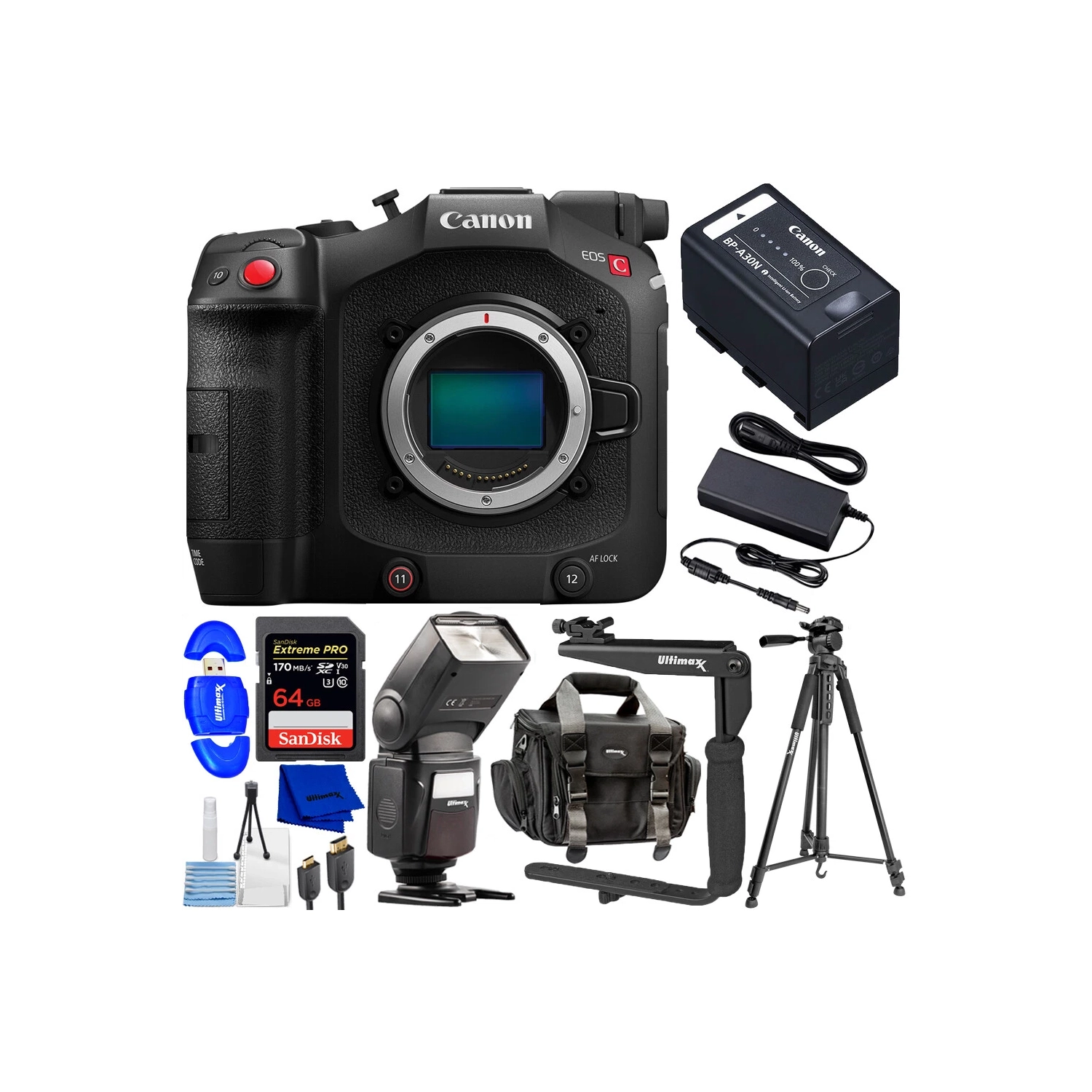Canon EOS C80 6K Full-Frame Cinema Camera (Canon RF) 6389C002 - 10PC Bundle