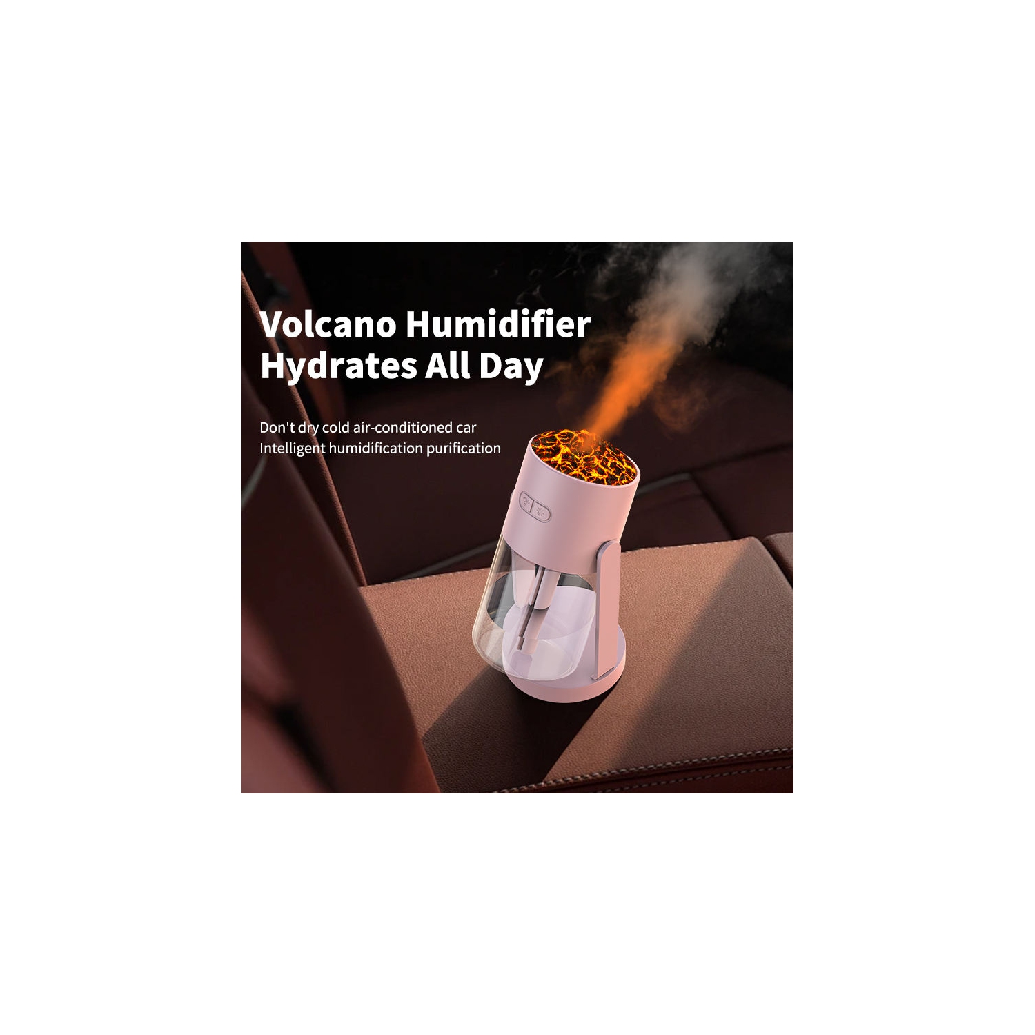 Portable 7-color starry sky LED car and home dual-use new starry sky projection humidifier USB ultrasonic car air humidifier home shaking head