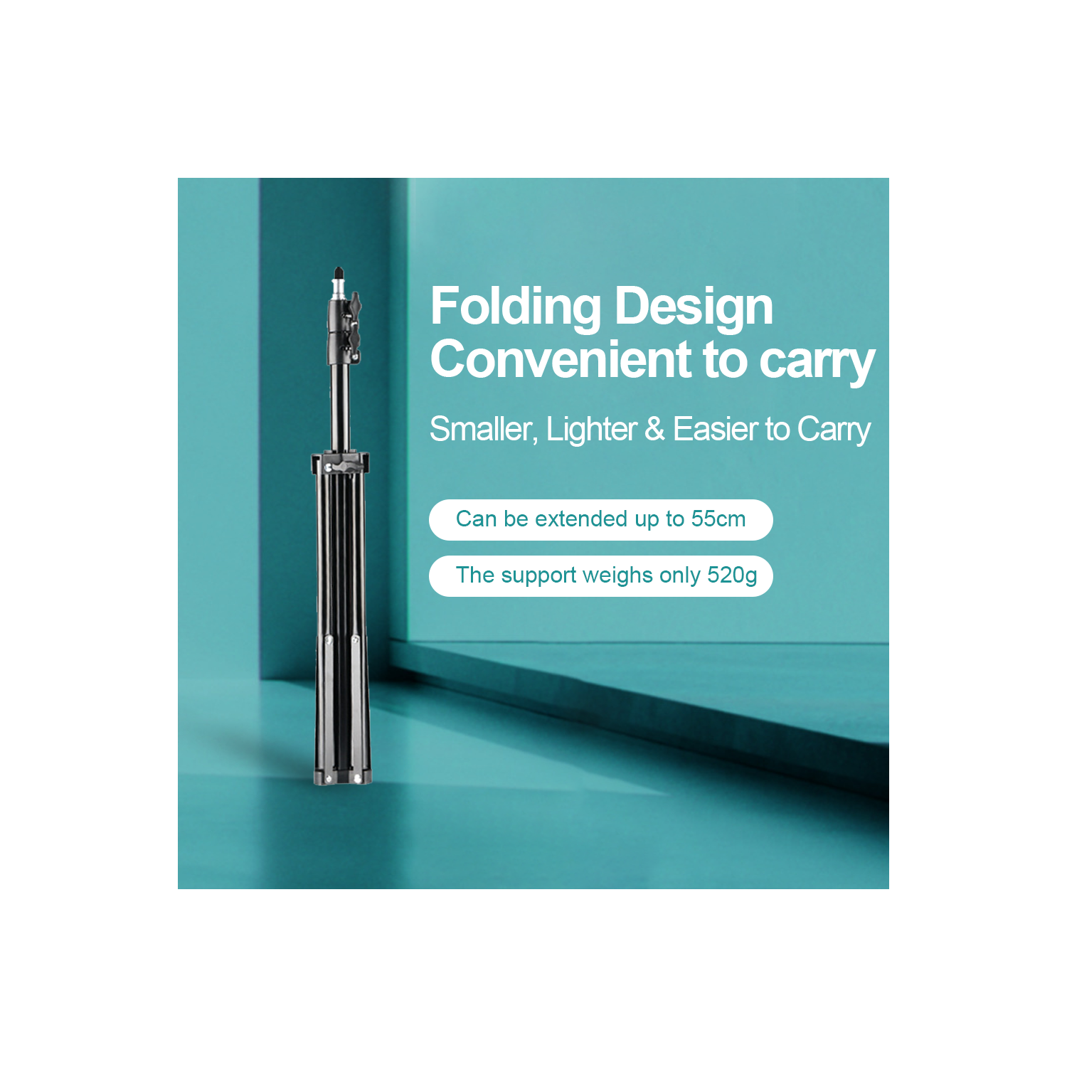 10-inch LED flower-shaped fill light for live studio photography lighting Folding tripod bracket mobile phone ring light 10-inch flower-shaped fill