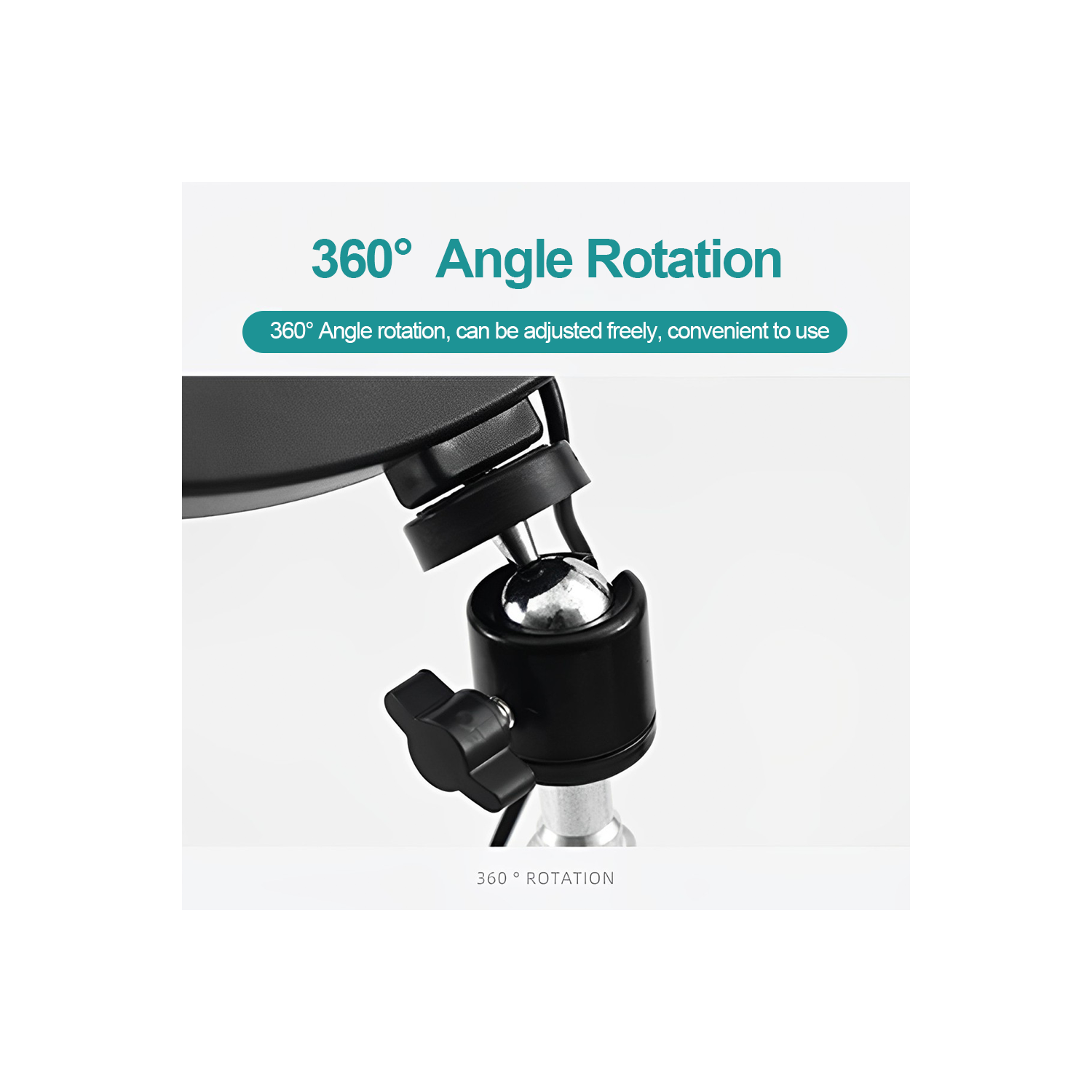 10-inch LED flower-shaped fill light for live studio photography lighting Folding tripod bracket mobile phone ring light 10-inch flower-shaped fill