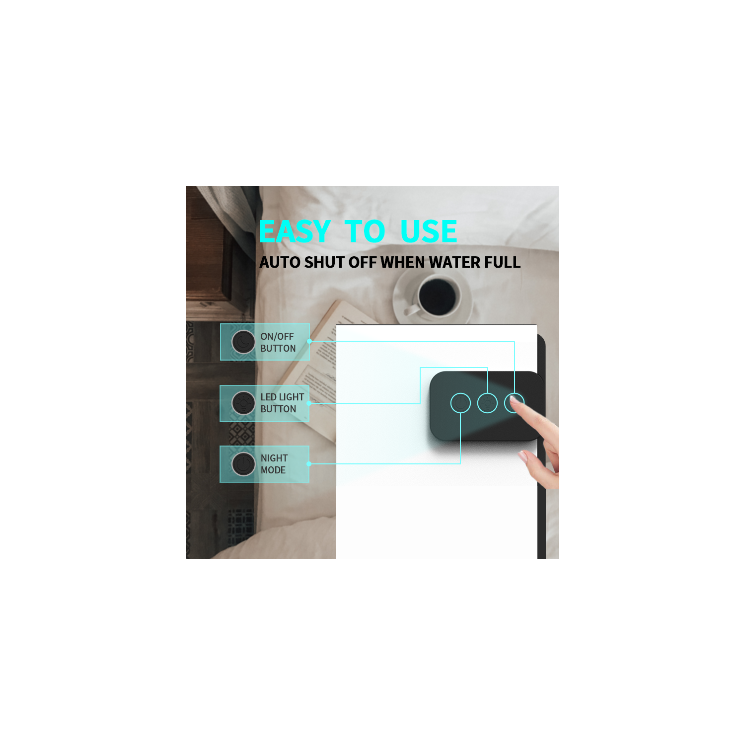 Déshumidificateur grande capacité de 2,8&nbsp;L Intérieur Déshumidificateur portatif à absorption d'humidité Déshumidificateur sec