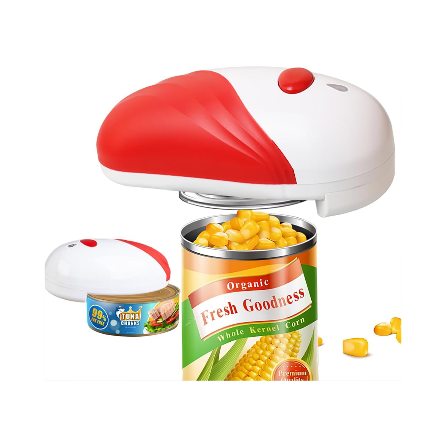 Electric Can Opener,Automatic Can Opener for Kitchen,Hands-Off Battery Operated Opener,Portable Can Opener for Seniors