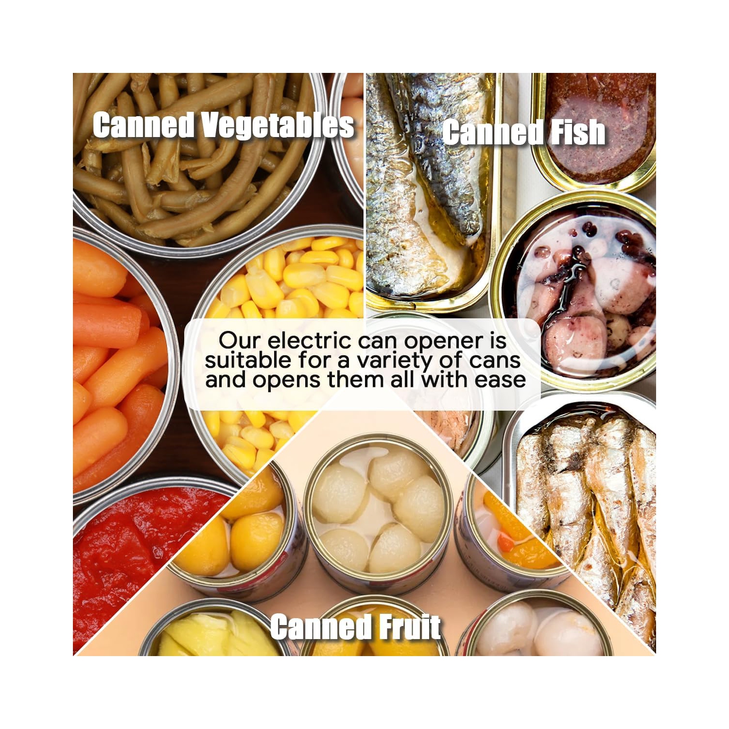 Electric Can Opener,Automatic Can Opener for Kitchen,Hands-Off Battery Operated Opener,Portable Can Opener for Seniors