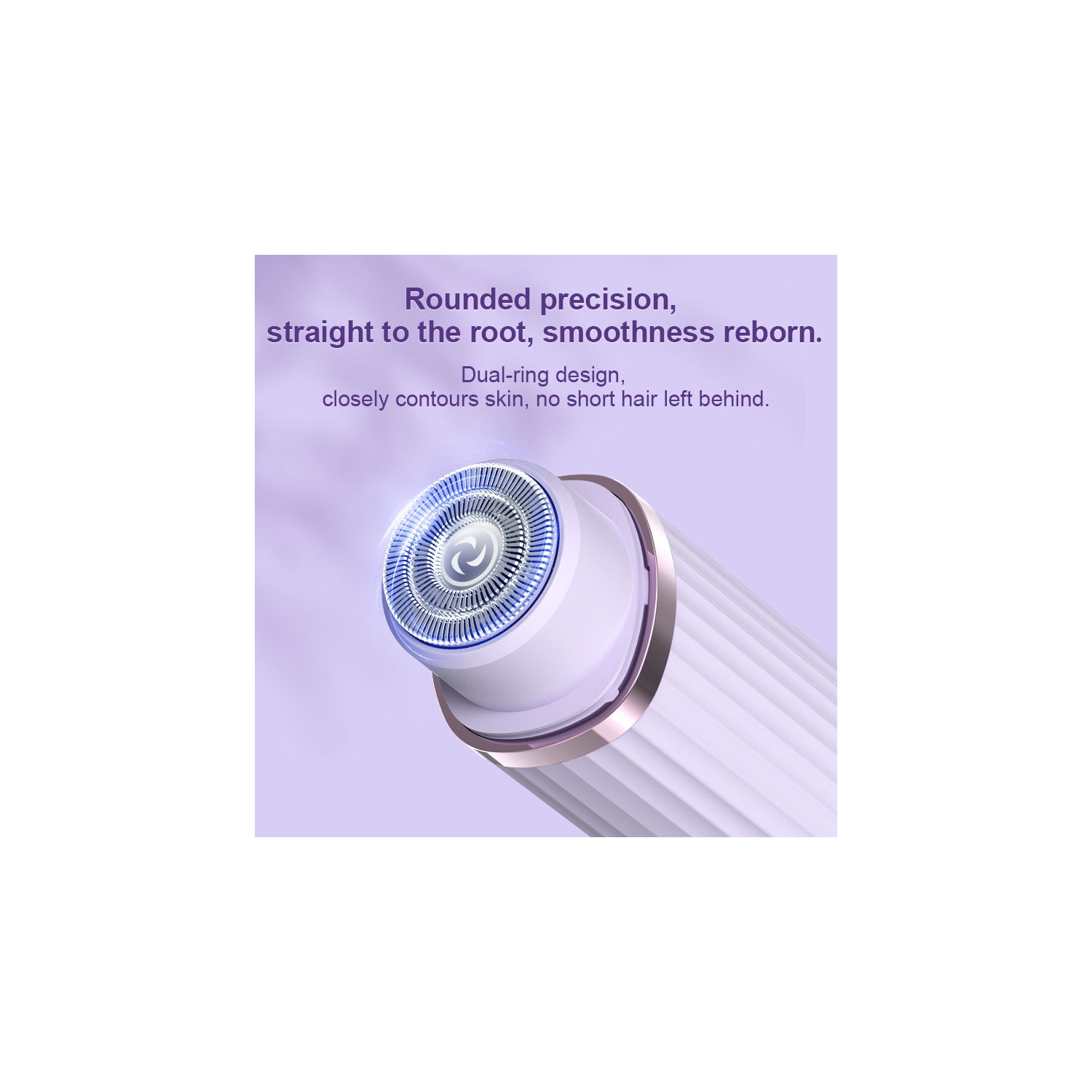 Electric Shaver for Women Waterproof Wet & Dry Hair Razors 2 in 1 Double Head Dual Bikini Hair Trimmer Detachable Head Shaver