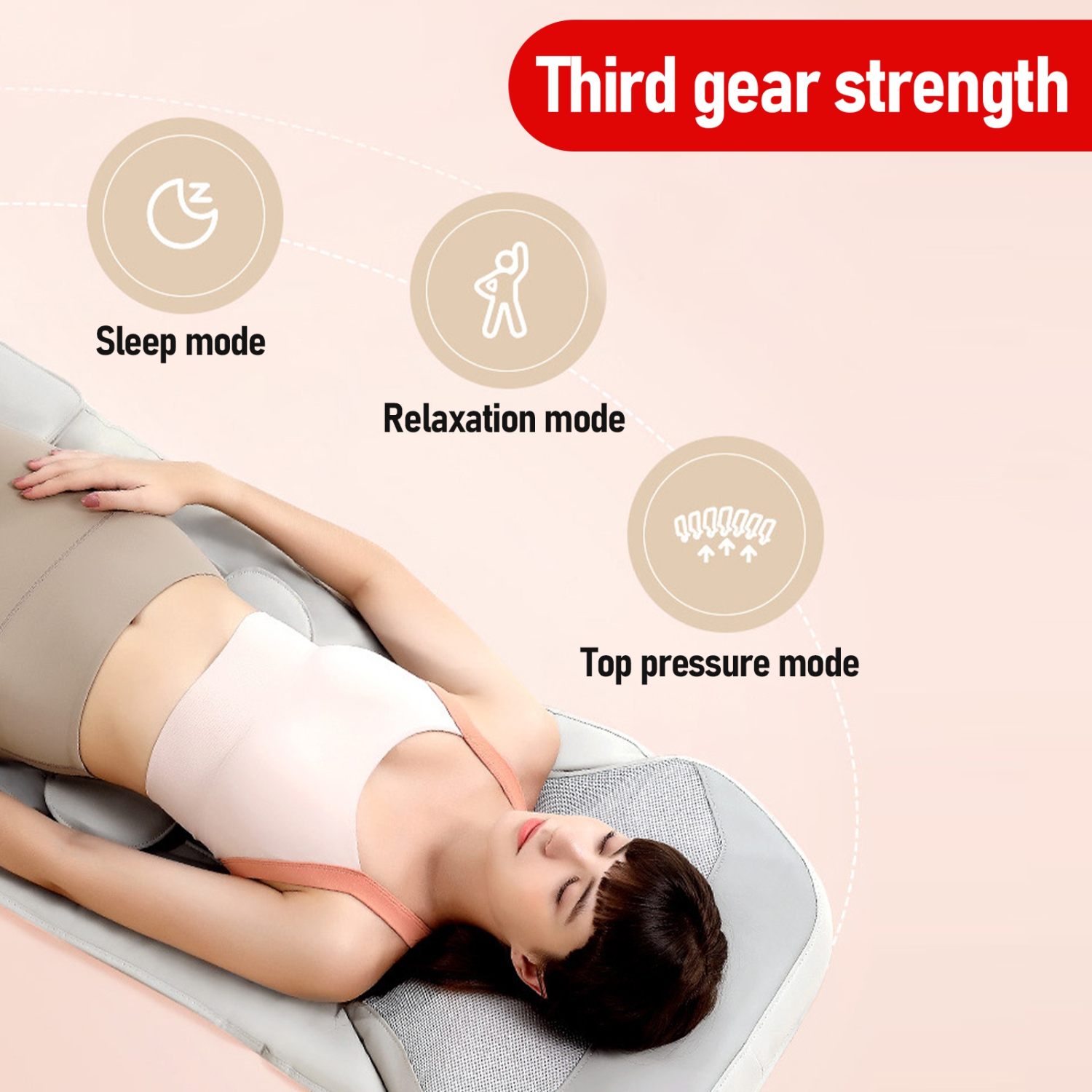 Massage Mattress Fully Automatic Airbag Massage Cushion Portable Foldable Full Body Massage Cushion Suitable for Travel and Home Use