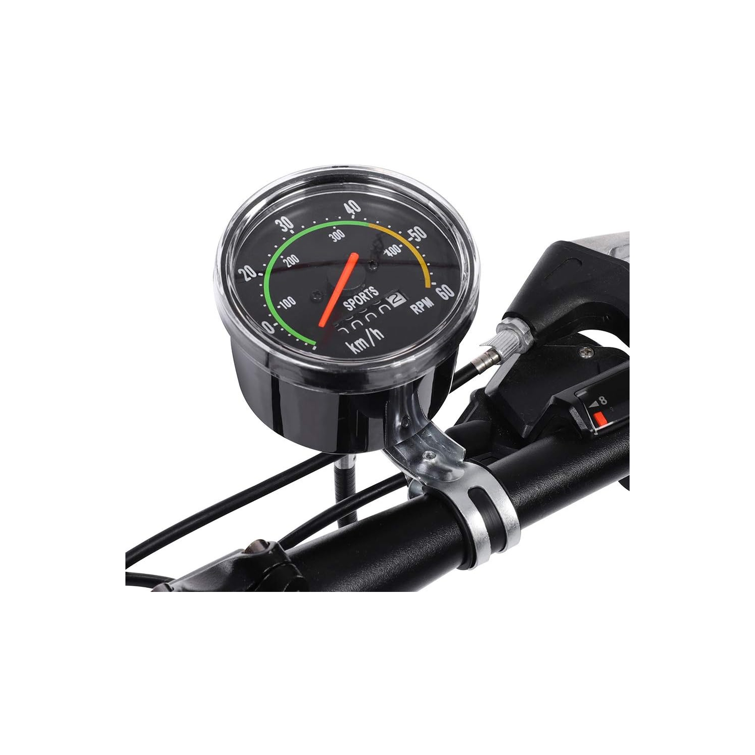 Compteur de vélo mécanique, compteur kilométrique en alliage d'aluminium de haute précision, statistiques de kilométrage/compteur de vitesse, disque