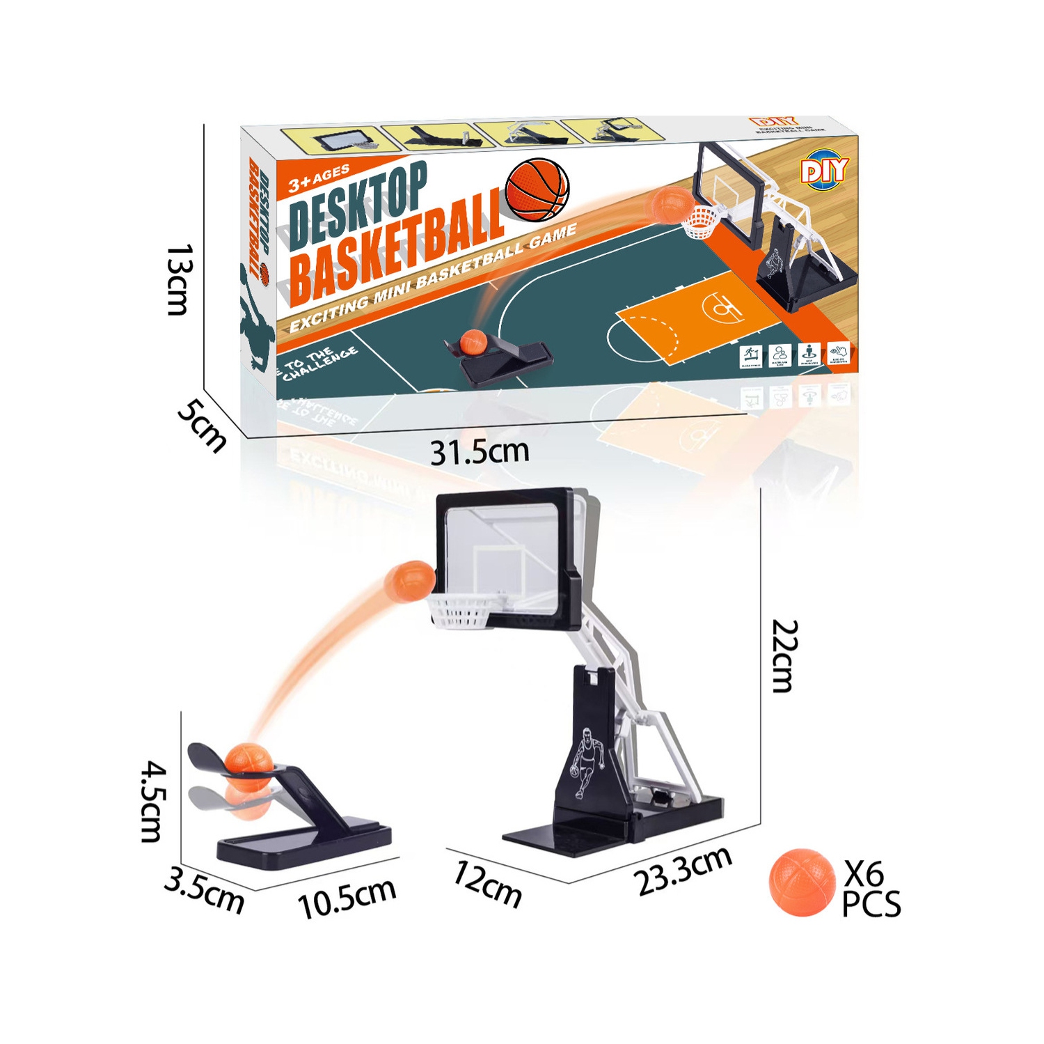 Desktop Basketball Game Novelty Tabletop Arcade Game for Children Boys Girls