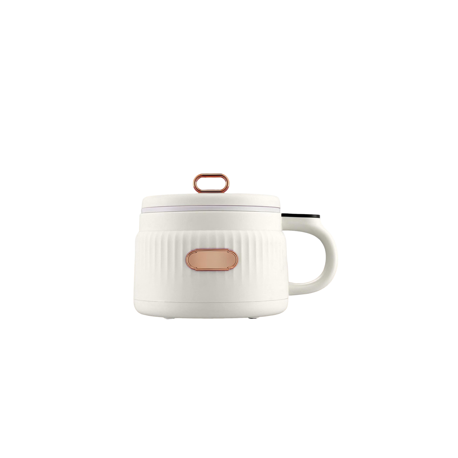 Mini electric hot pot multifunctional small dormitory noodle cooker mini electric noodle cooker non-stick pan - 1.6L milk yellow white