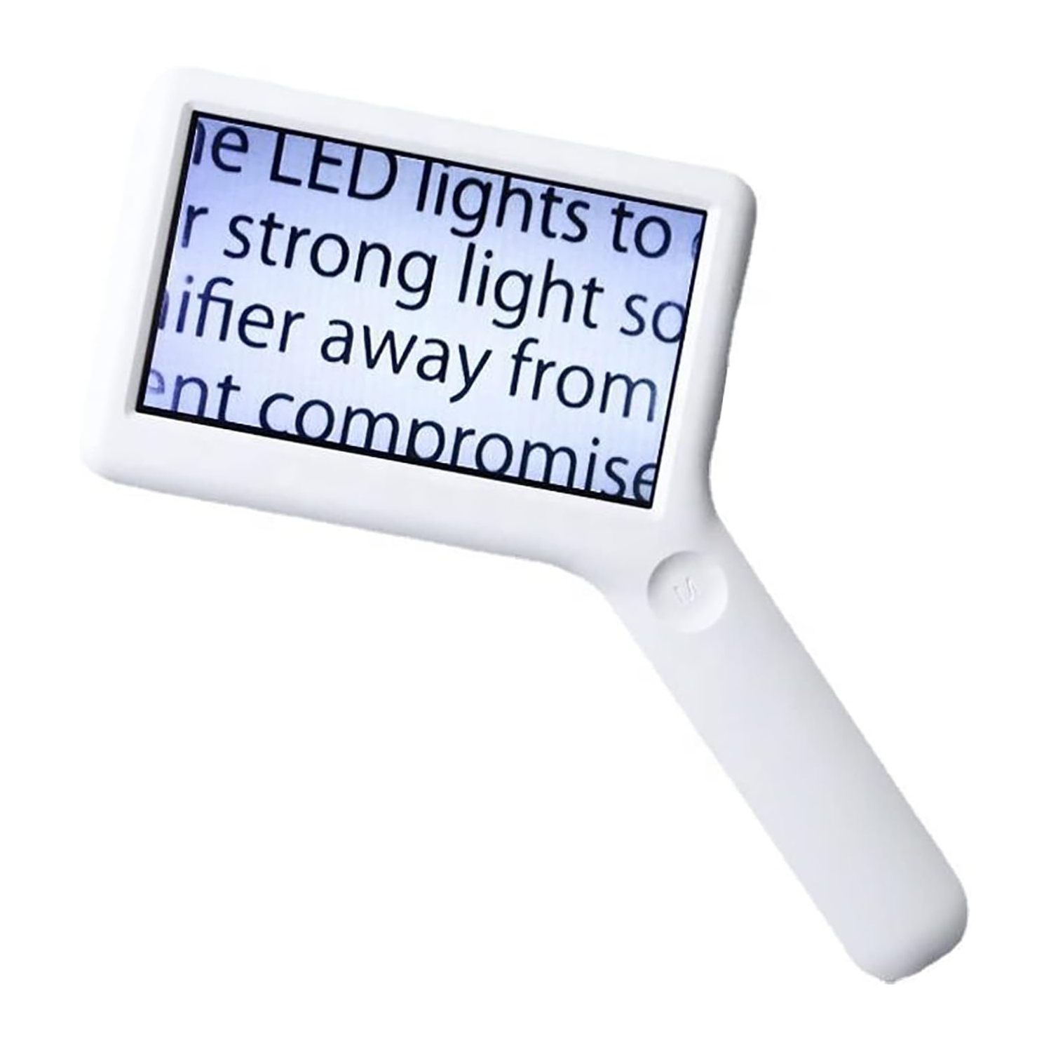 Loupe de lecture électronique portative 3-10x | 6 lampes de protection oculaire LED | Conception rechargeable | Base antirayure | Aide visuelle HD