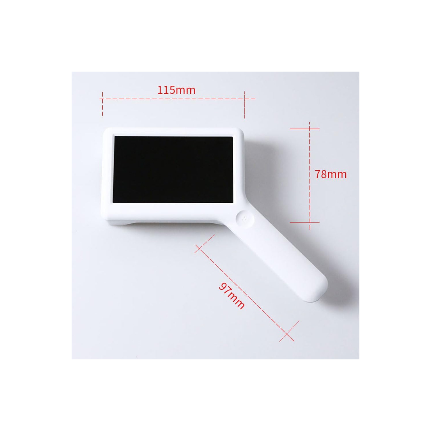 Loupe de lecture électronique portative 3-10x | 6 lampes de protection oculaire LED | Conception rechargeable | Base antirayure | Aide visuelle HD