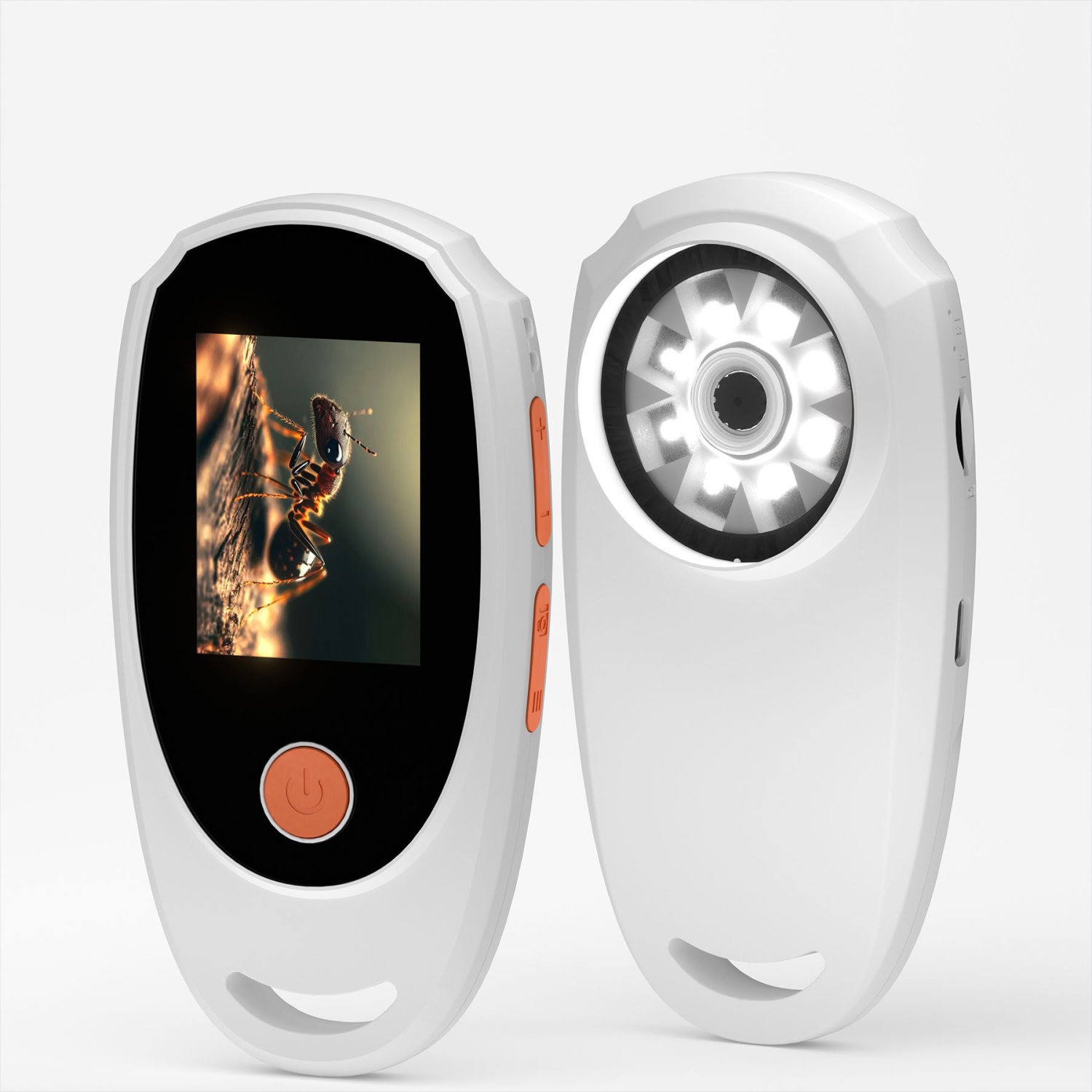 Microscope numérique portatif HD de 2 pouces | 600&nbsp;mAh rechargeable | Lampe d'appoint 8 LED | Convient à la lecture/réparation