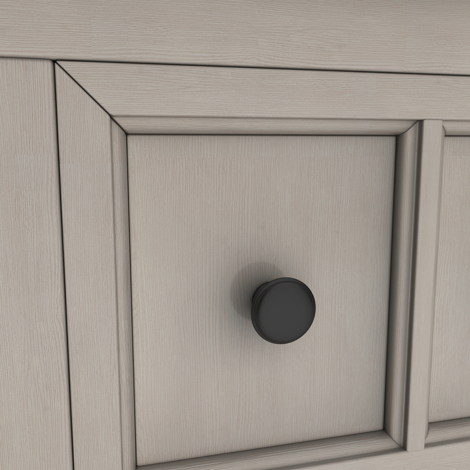 Kepooman Rustic Entryway Console Table, 60" Long Sofa Table with two Different Size Drawers and Bottom Shelf for Storage - Gray