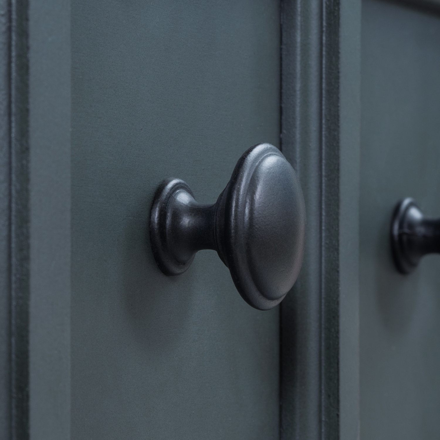 Kepooman Rustic Entryway Console Table, 60" Long Sofa Table with two Different Size Drawers and Bottom Shelf for Storage - Navy