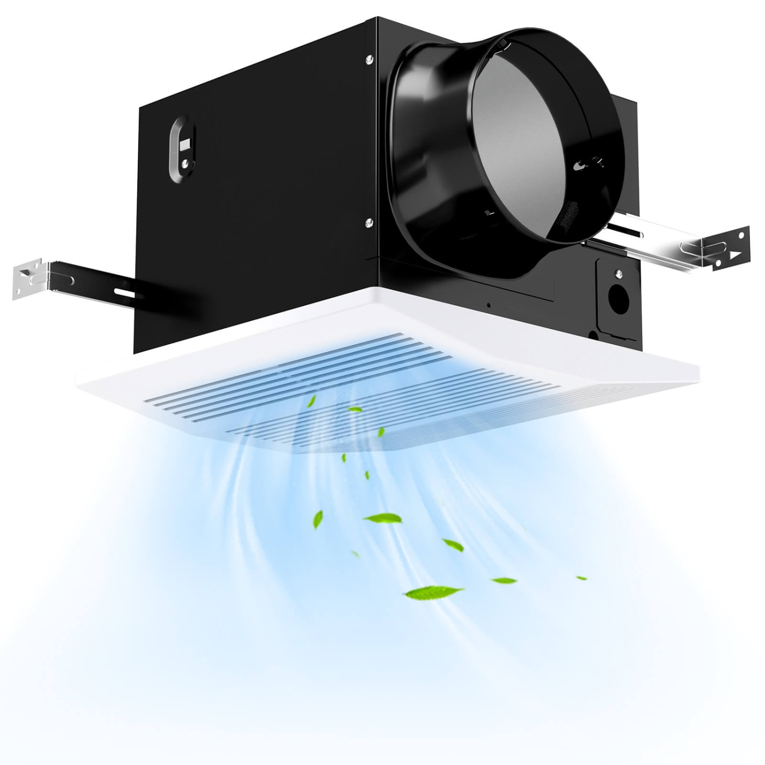 Ventilateur d'évacuation de salle de bain 200 pi3/min de Costway pour ventilateur de salle de bain domestique éconergétique de 200 pi3/min