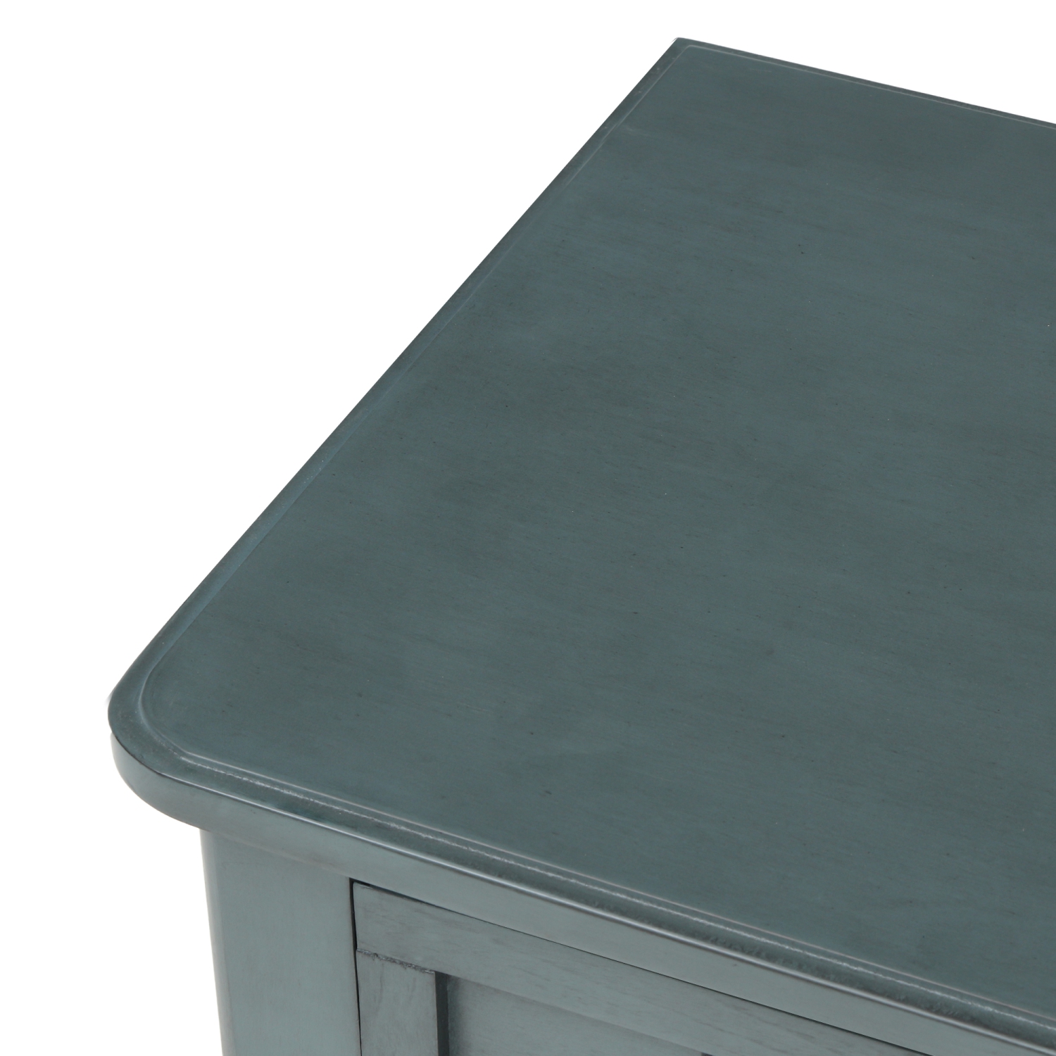 Kepooman Narrow Console Table with Three Storage Drawers and Bottom Shelf for Entryway and Living Room - Navy