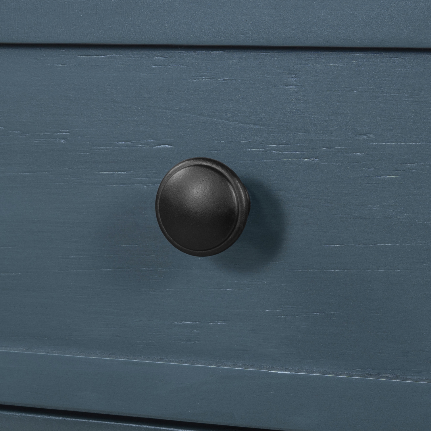 Table console/sofa Kepooman à assemblage facile avec deux tiroirs de rangement et tablette inférieure pour le salon - Bleu marine