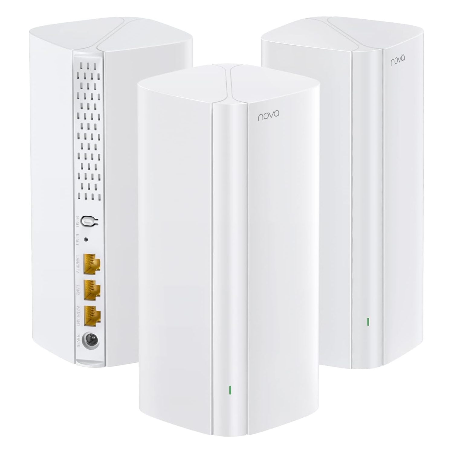 Tenda AX3000 WiFi 6 Mesh System Nova MX12 - Whole Home Coverage up to 7000 sq.ft - Dual-Band Mesh Network for 160+ Devices - 1.7 GHz Quad-Core CPU -