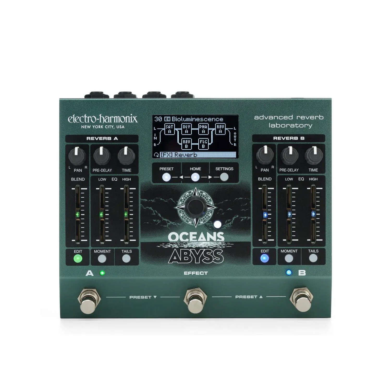 Electro-Harmonix Oceans Abyss Advanced Reverb Laboratory