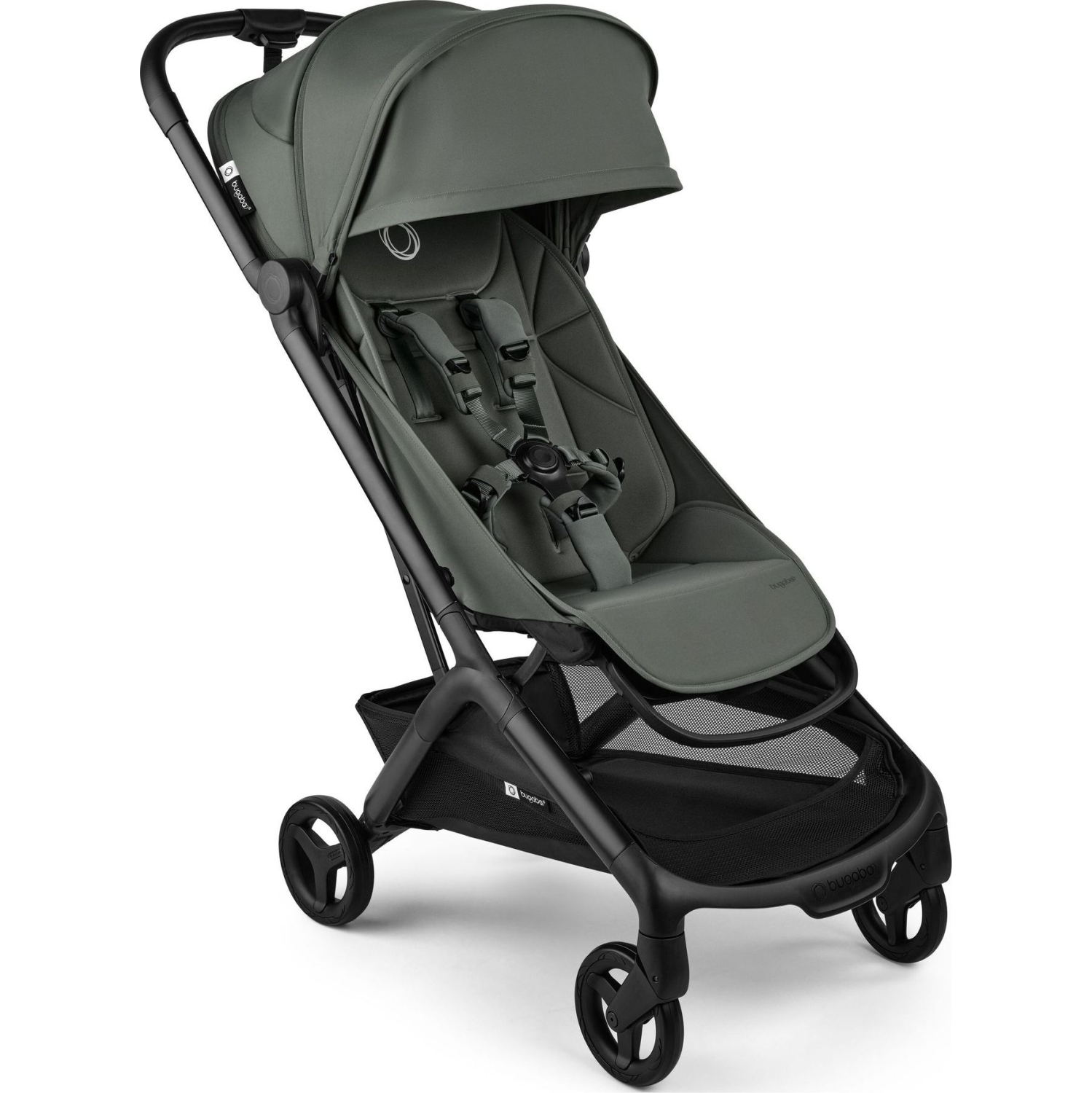 Bugaboo Compact Butterfly 2 Stroller Complete - Forest Green on Black Frame