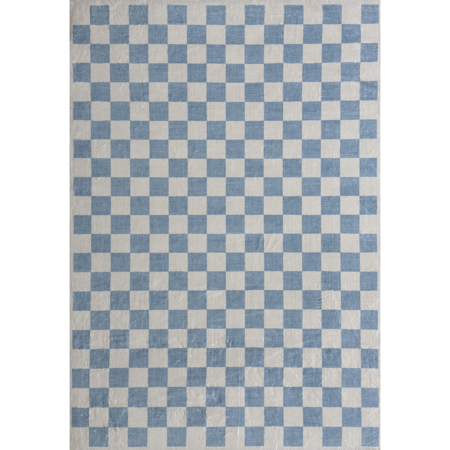 Rug Branch Jaque Modern Checkered Blue/White Kids Area Rug