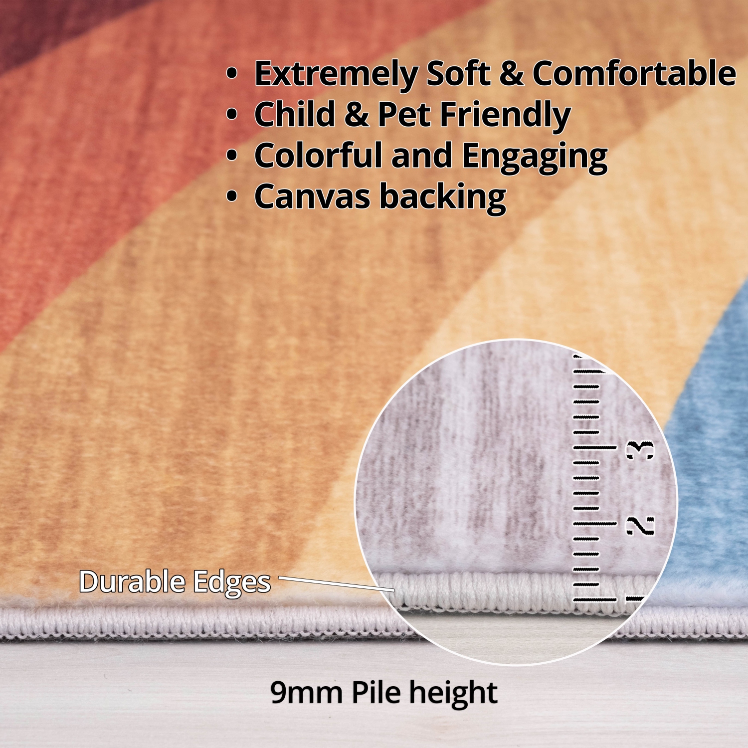 Rug Branch Marlow Modern Stars Cream Kids Area Rug