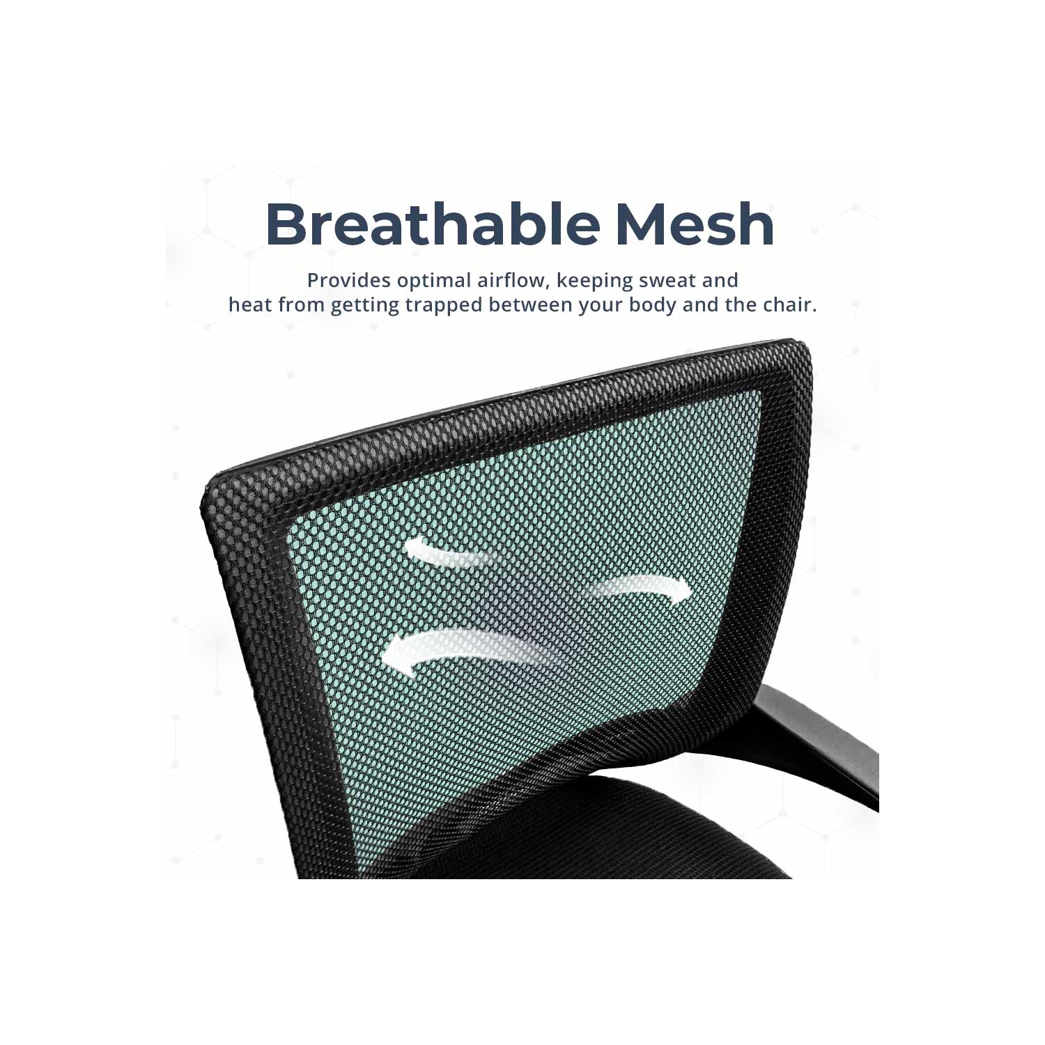 Fauteuil de bureau ergonomique en filet respirant MC1 de MotionGrey - Fauteuil de bureau confortable pour le jeu à domicile et le bureau commercial