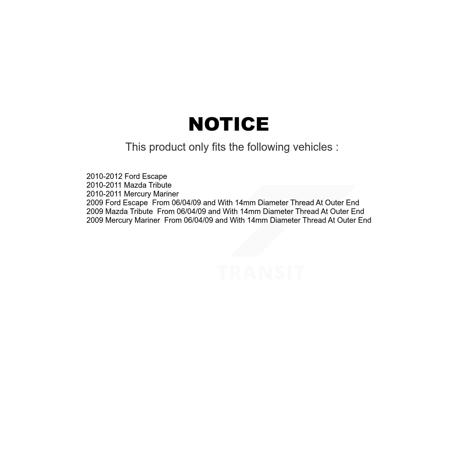 Front Inner Steering Tie Rod End Pair For Ford Escape Mazda Tribute Mercury Mariner K72-101544