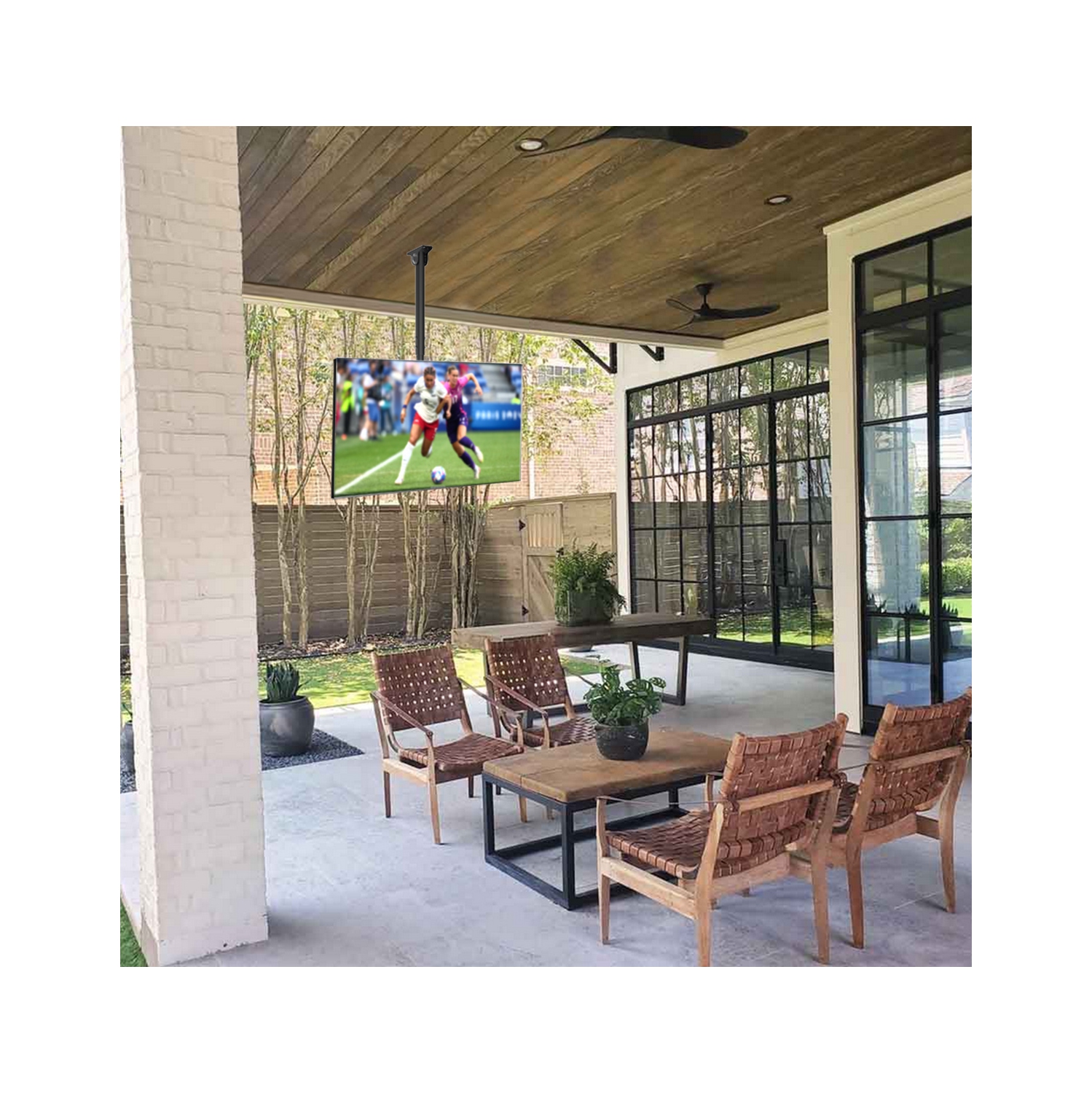 Boost Industries UCM-3280 Height Adjustable 180° Rotating TV Ceiling Mount for 32" to 80" TVs