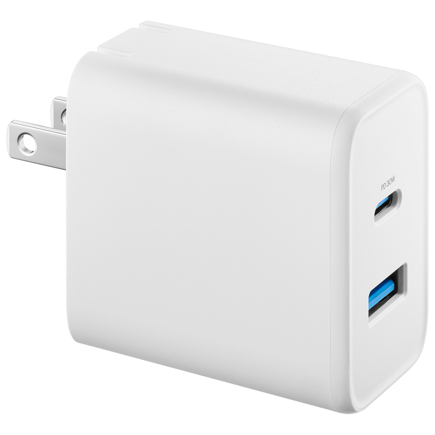 Chargeur mural pliable USB-A/USB-C de 32 W d'Insignia - Blanc
