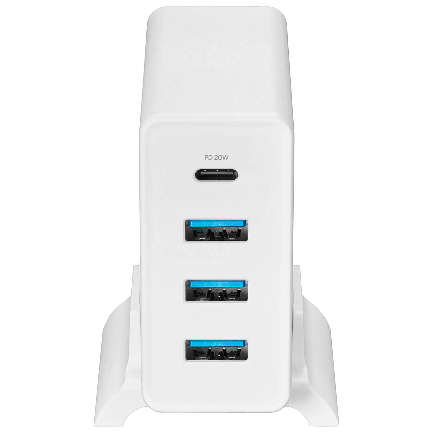 Chargeur mural à 4 ports USB-A/USB-C 47W d'Insignia - Blanc - Exclusivité de Best Buy