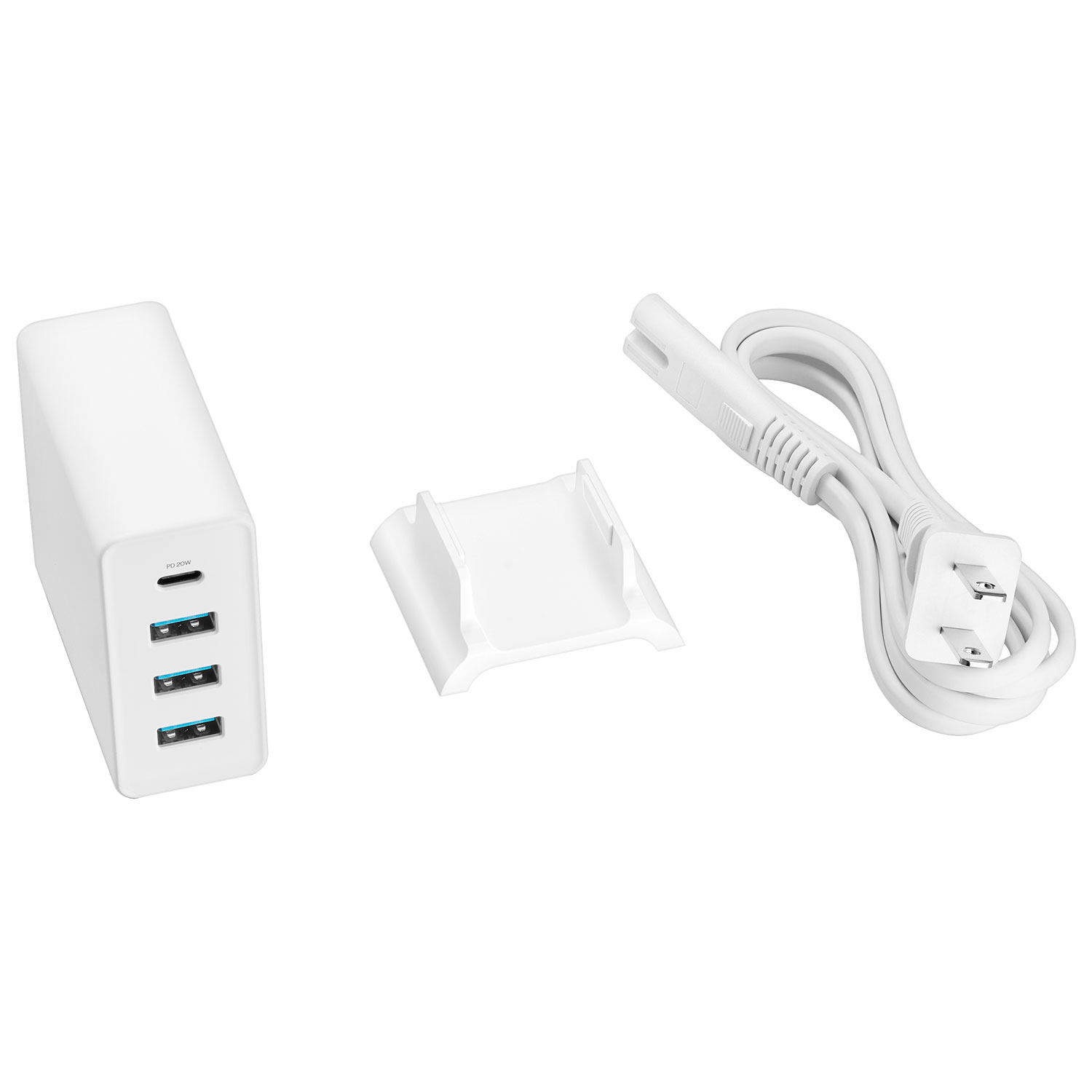 Chargeur mural à 4 ports USB-A/USB-C 47W d'Insignia - Blanc - Exclusivité de Best Buy