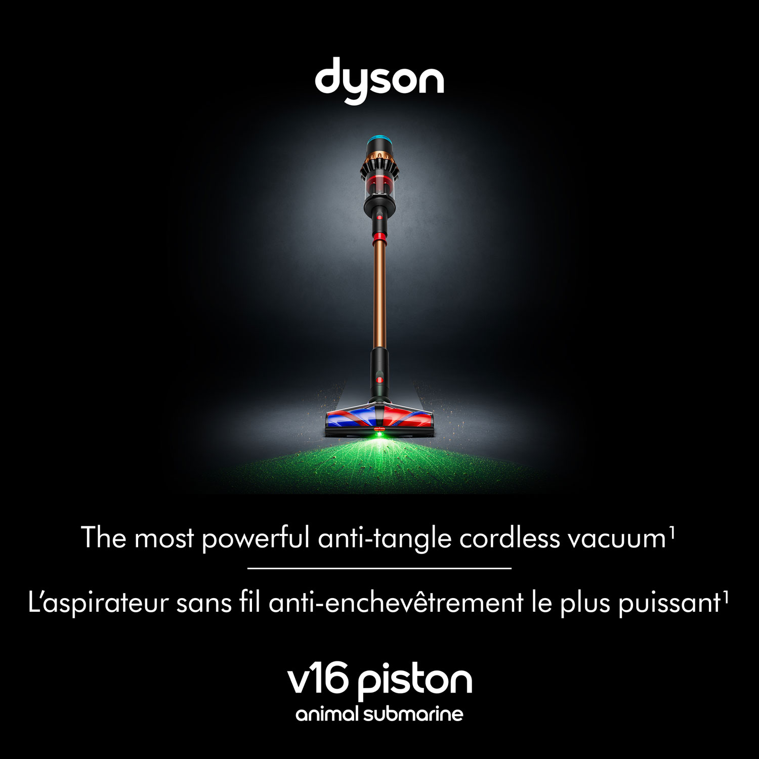 Dyson V16 Piston Animal Submarine Wet & Dry Cordless Bagless Stick Vacuum - Black/Bright Copper