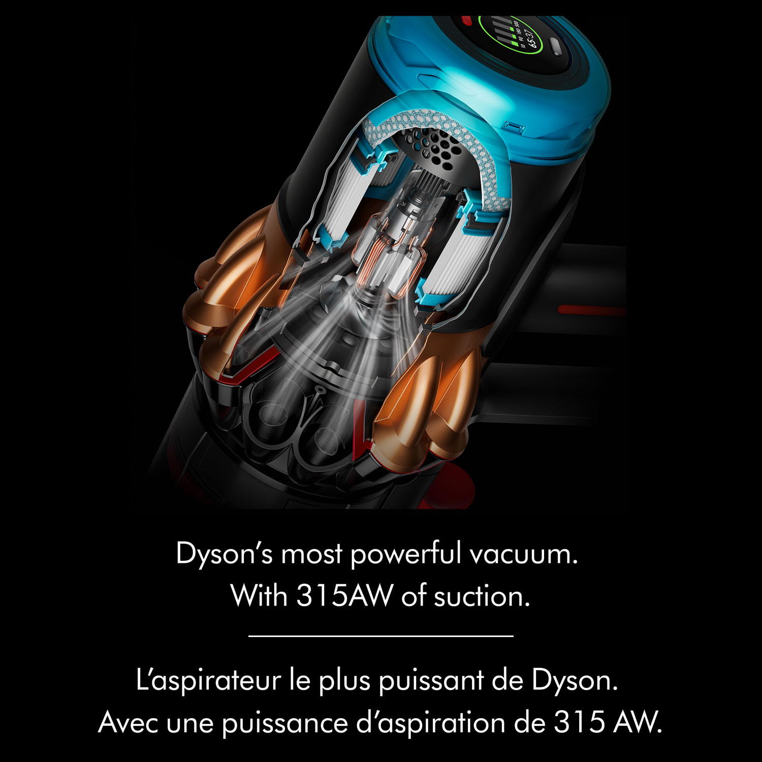 Dyson V16 Piston Animal Submarine Wet & Dry Cordless Bagless Stick Vacuum - Black/Bright Copper