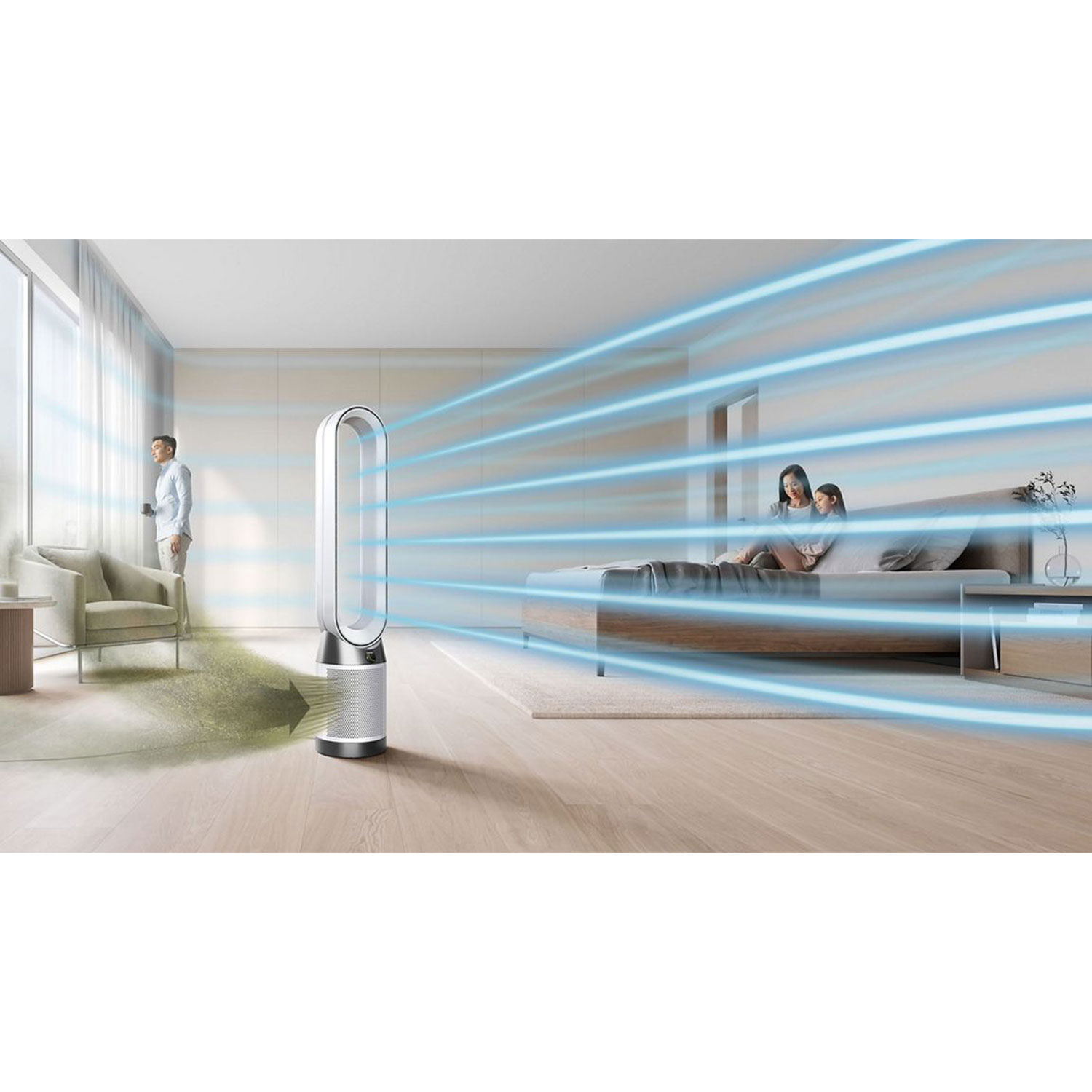 Dyson Cool PC1 Air Purifier with HEPA Filter - White