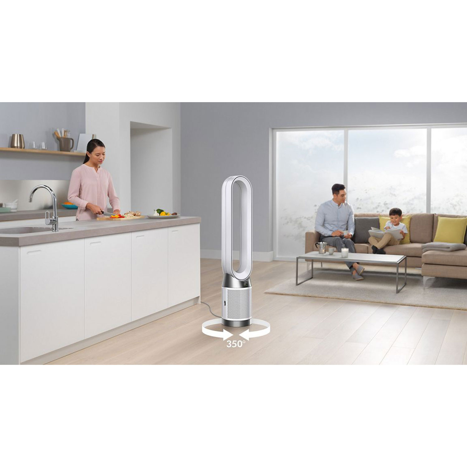 Dyson Cool PC1 Air Purifier with HEPA Filter - White