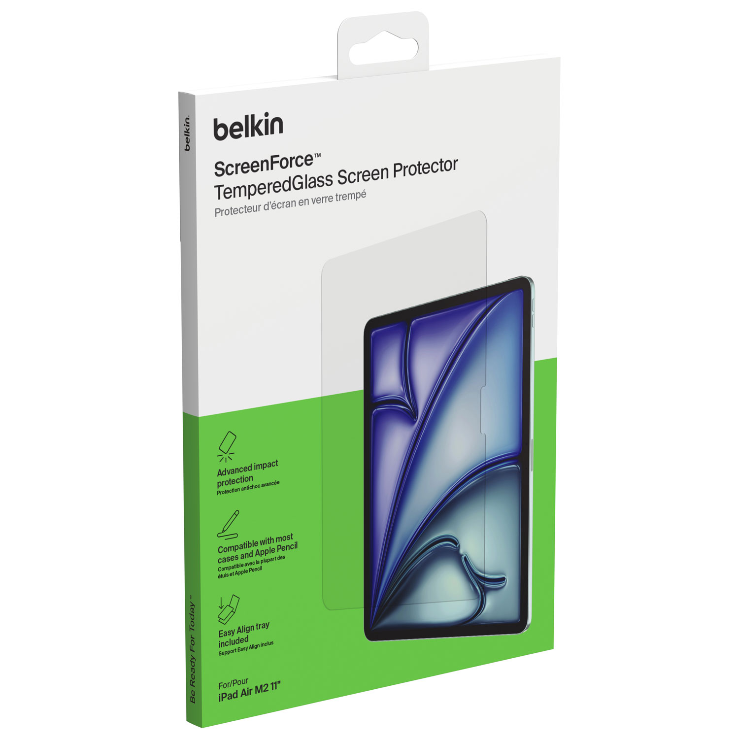 Protecteur d'écran en verre trempé ScreenForce de Belkin pour iPad Air de 11 po