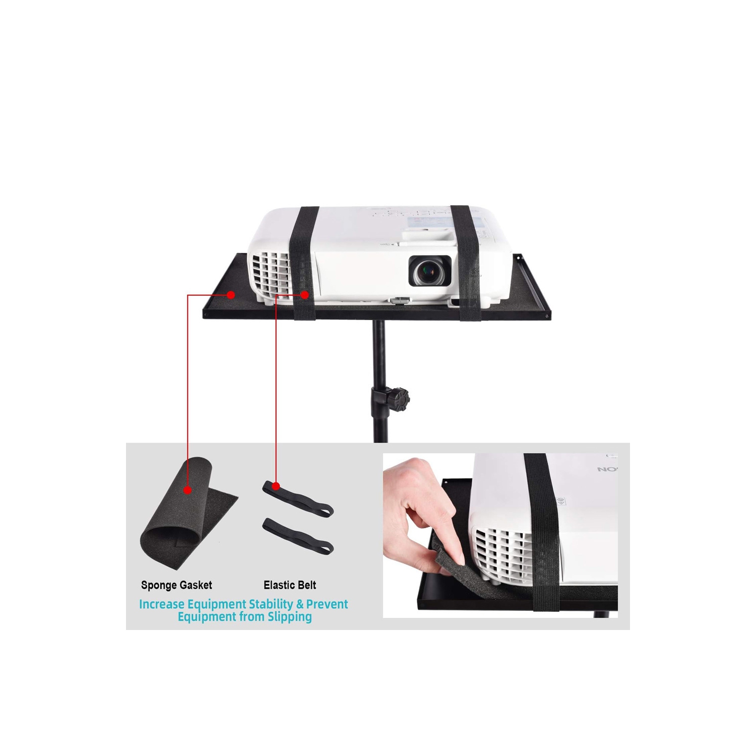 axGear Tripod Floor Stand For Laptop Projector Presentation Heigh Adjustable Foldable