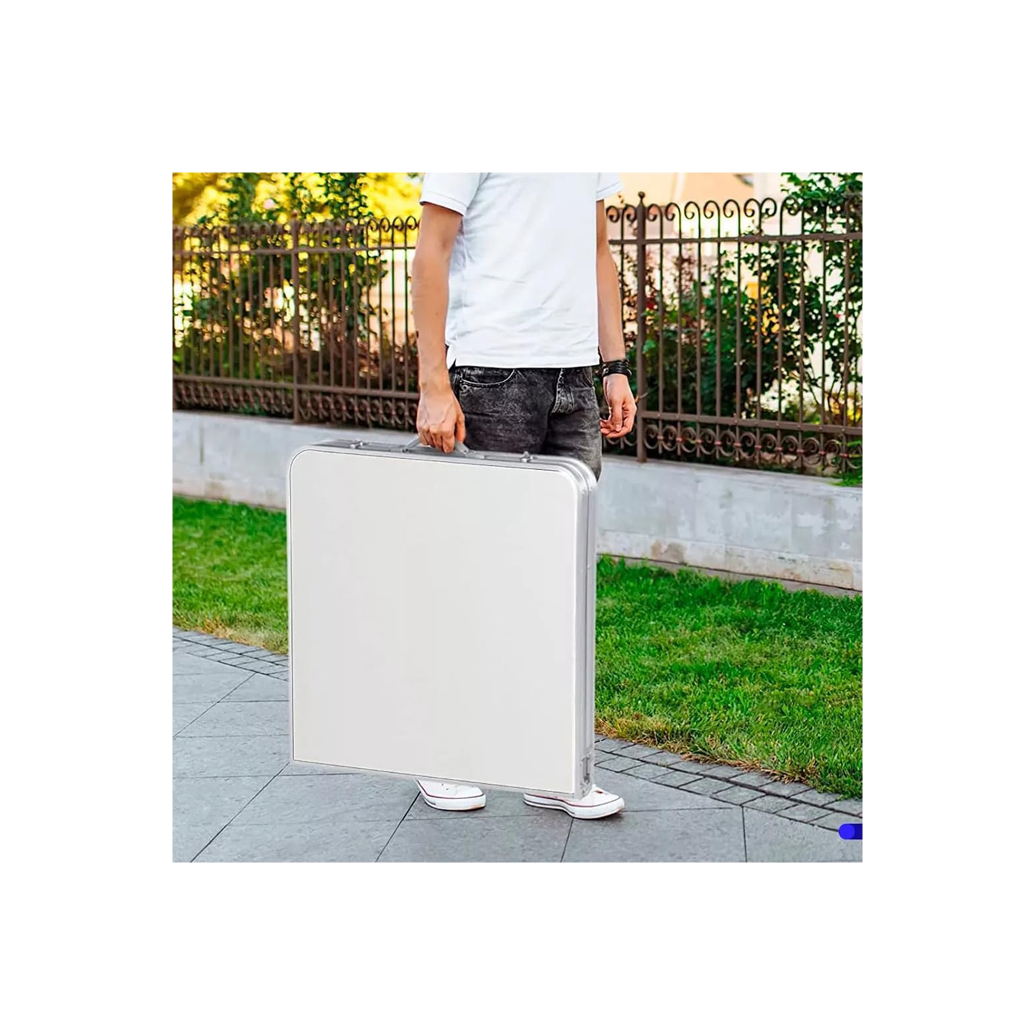 axGear Portable Camping Table Folding Picnic Desk Chair Aluminum Outdoor Dining Stools