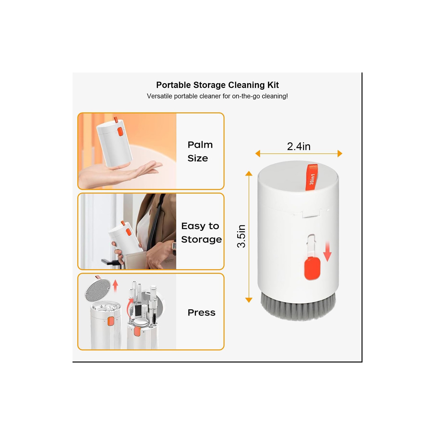 axGear 20 in 1 Multifunctional Electronic Device Cleaning Brush Tool Cleaner Kit